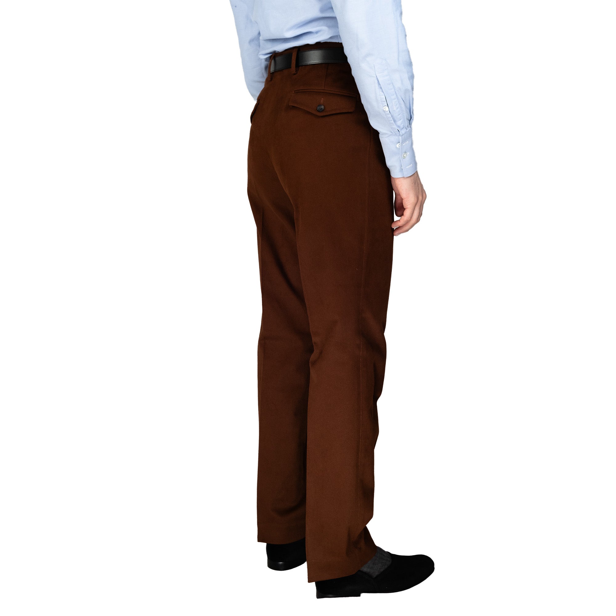 Chino - Rotbrauner Cotton-Twill
