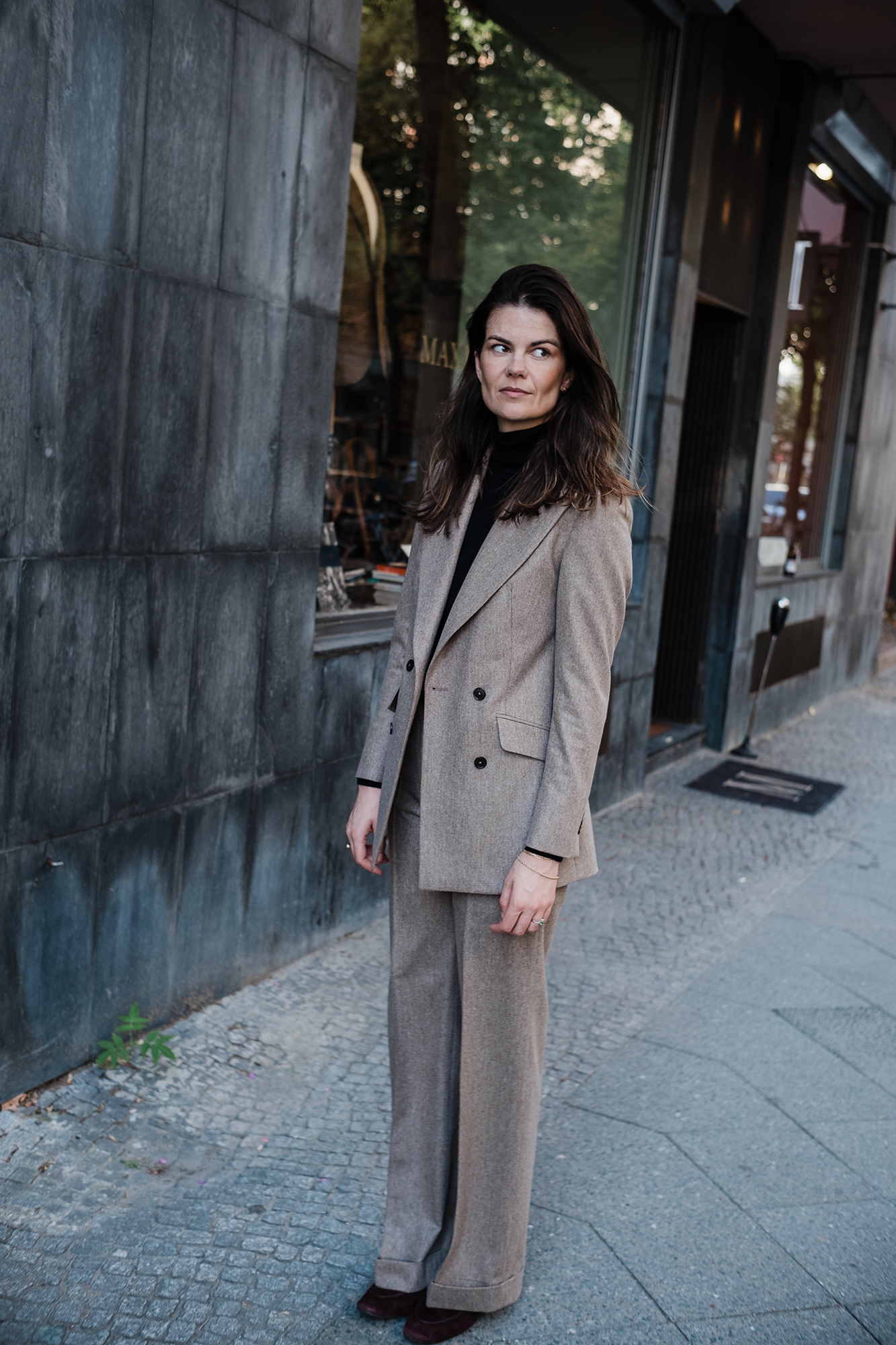 Anzug - Honigfarbener Flanell