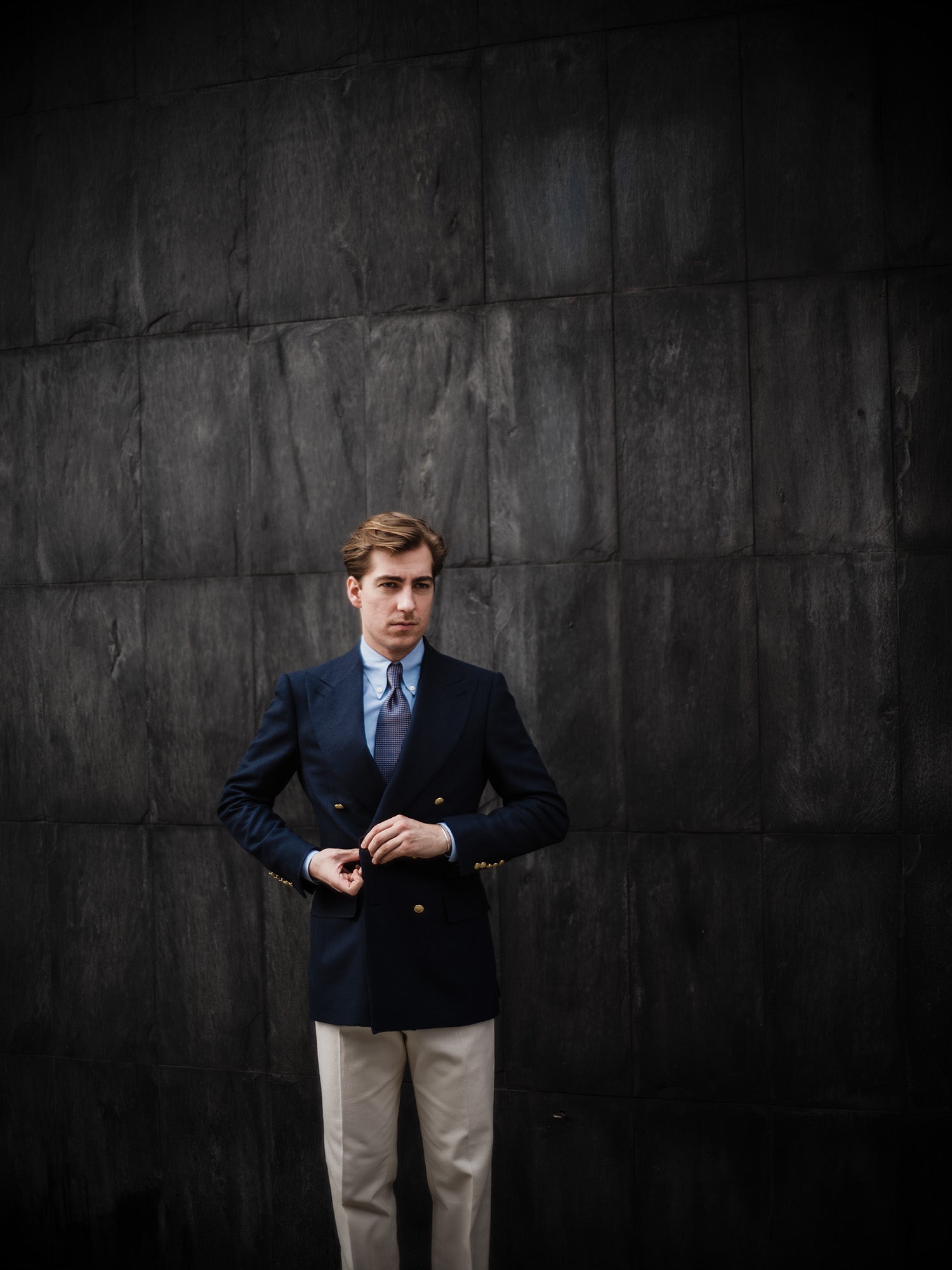 Hose - Ecru Cotton-Twill