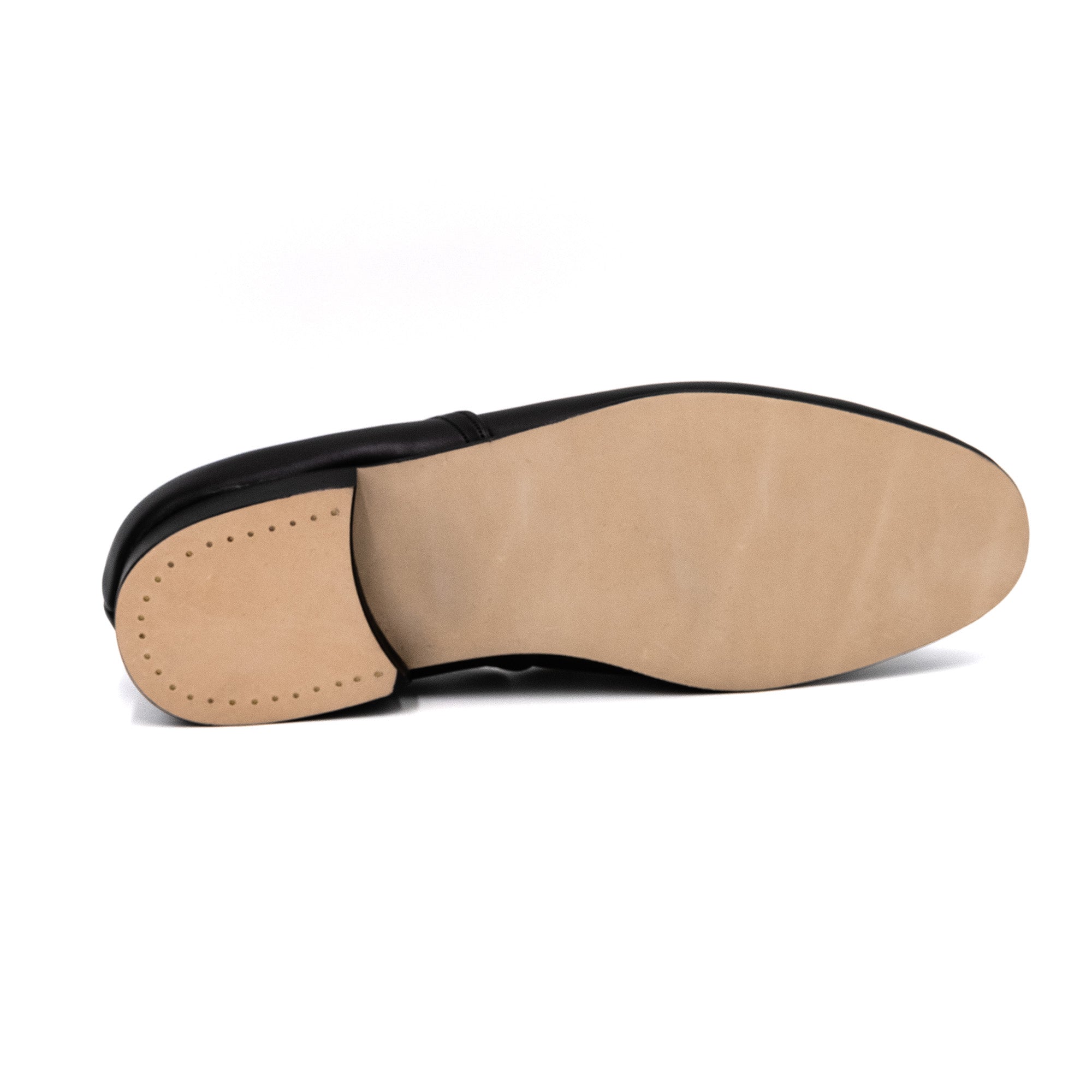 Grecian Slipper - Black calfskin