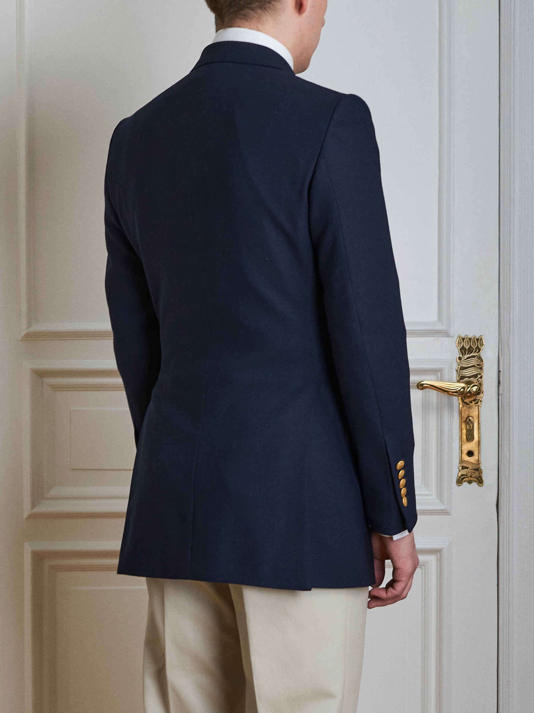 Navy Blazer - Royal blue Hopsack