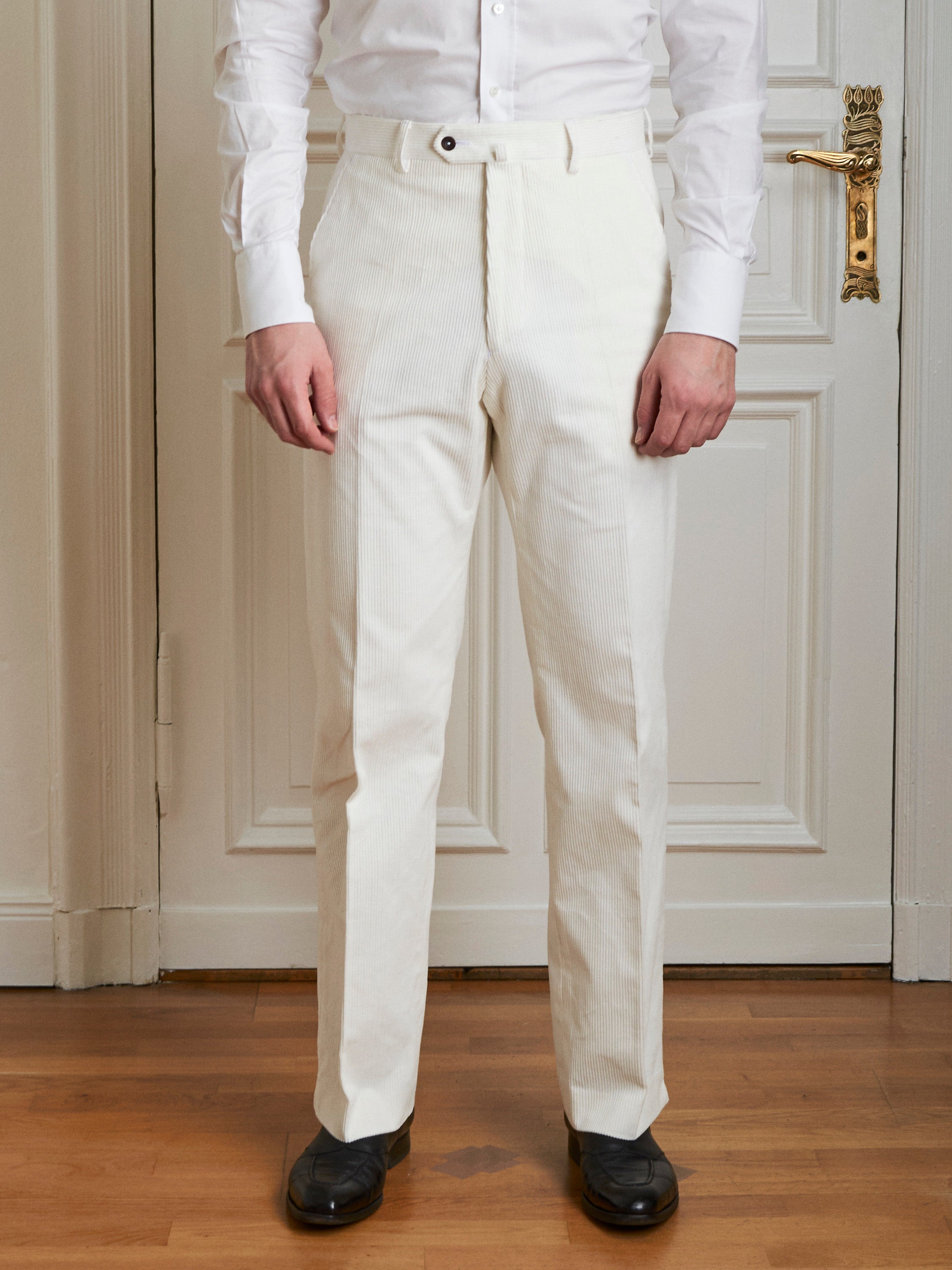 Hose - Elfenbein Medium-Wale Kord