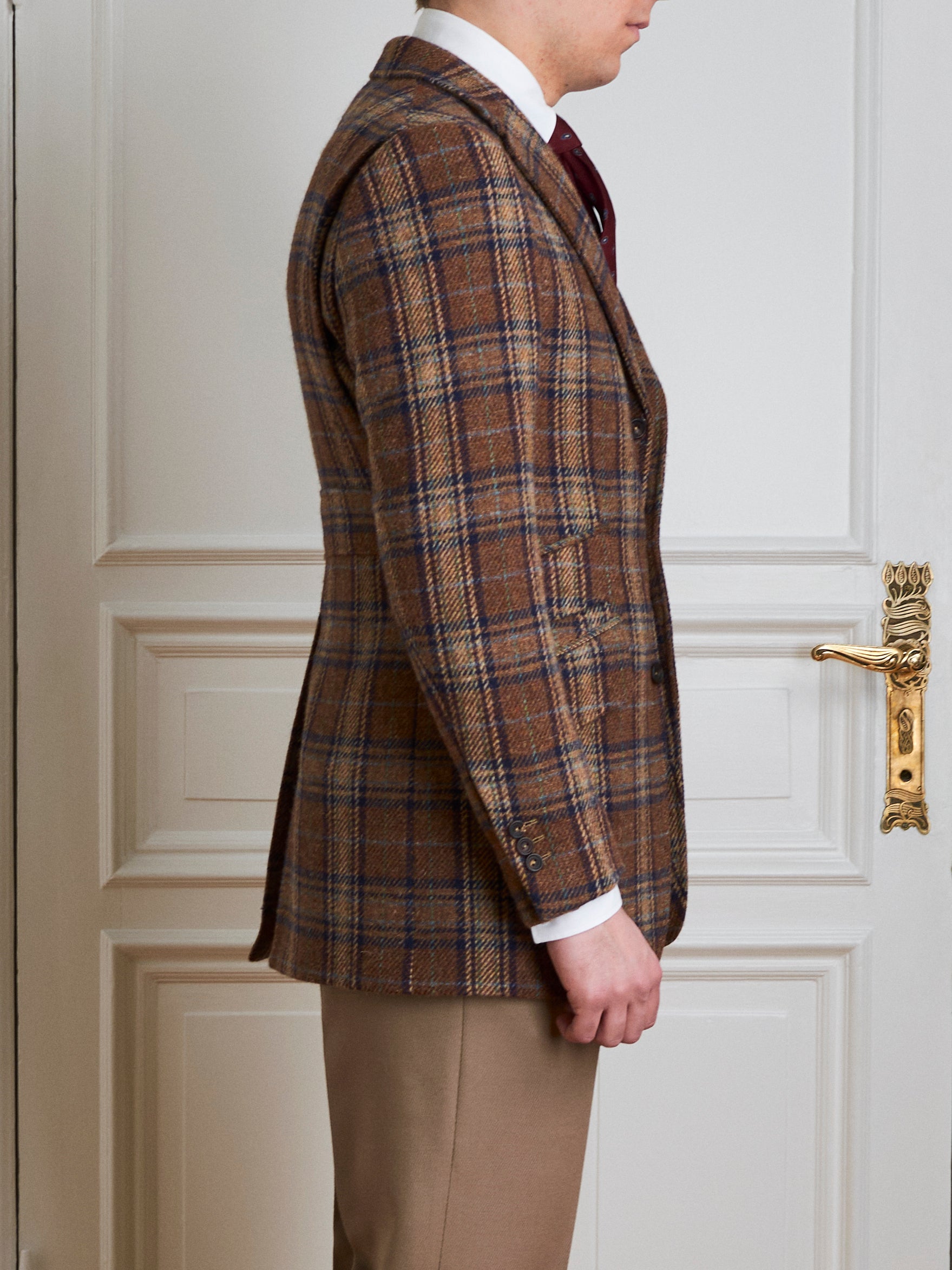 Jacket - Brown checked tweed
