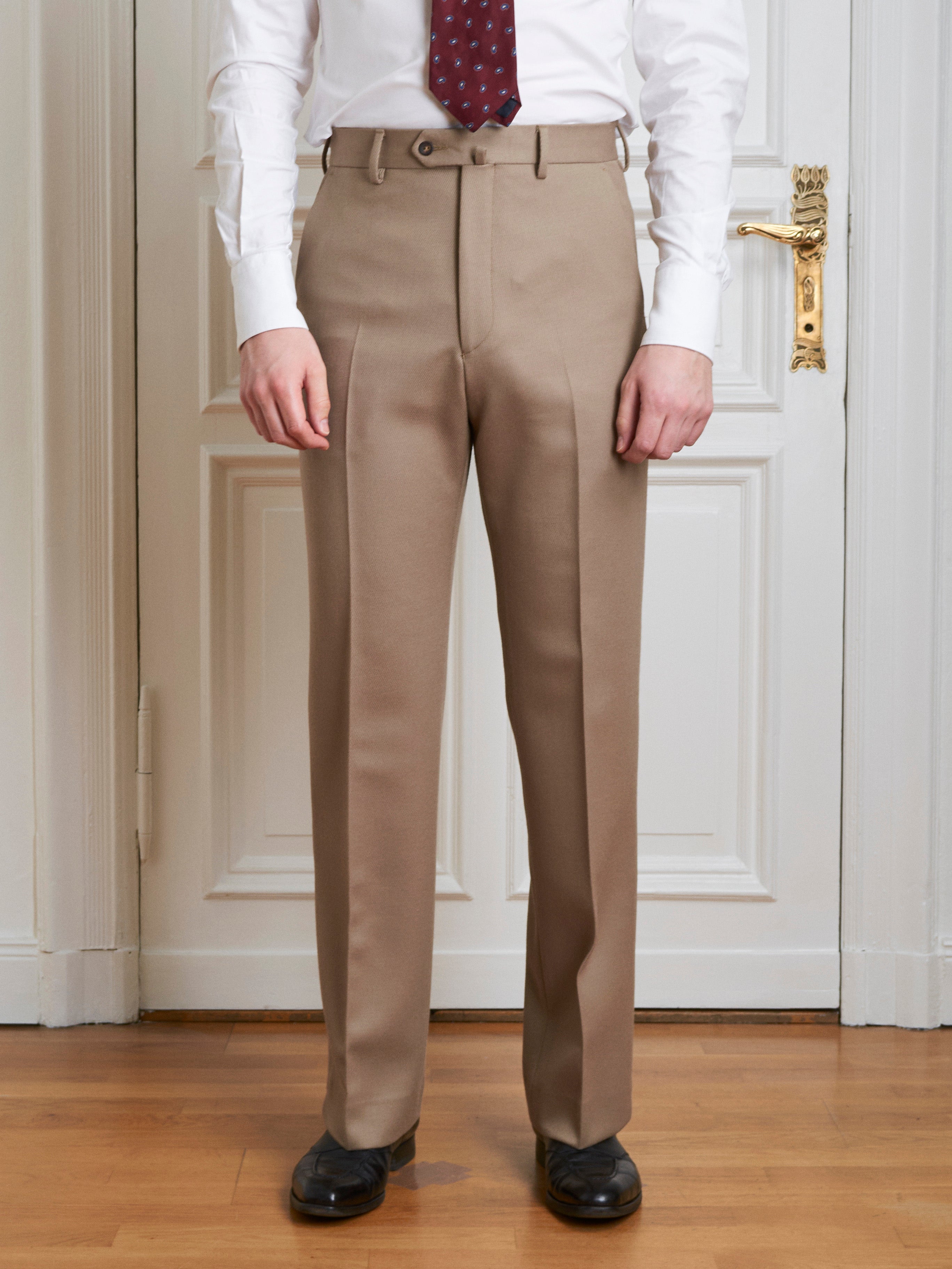 Trousers - Beige Cavalry Twill