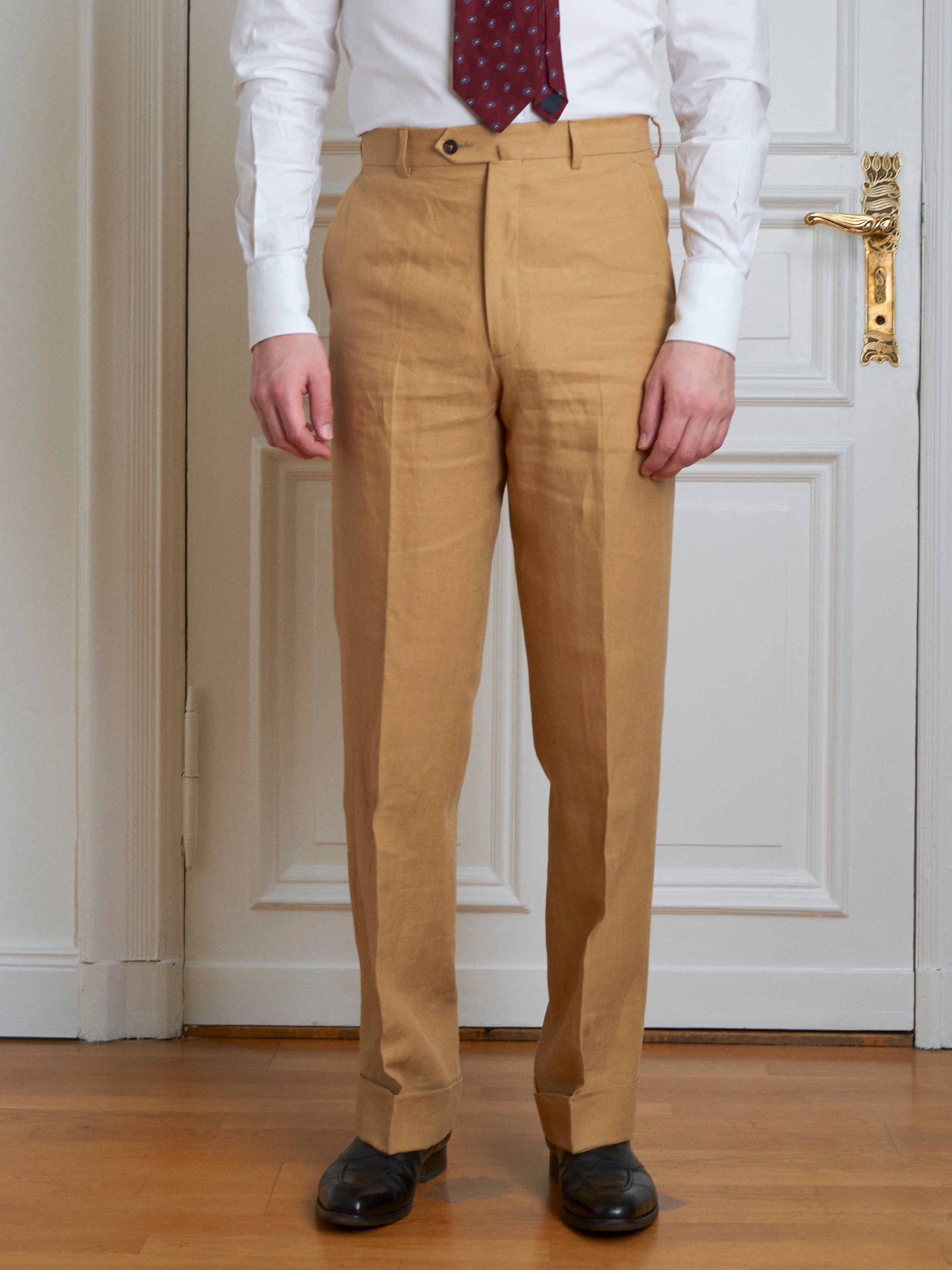 Anzug - Beiger Leinen