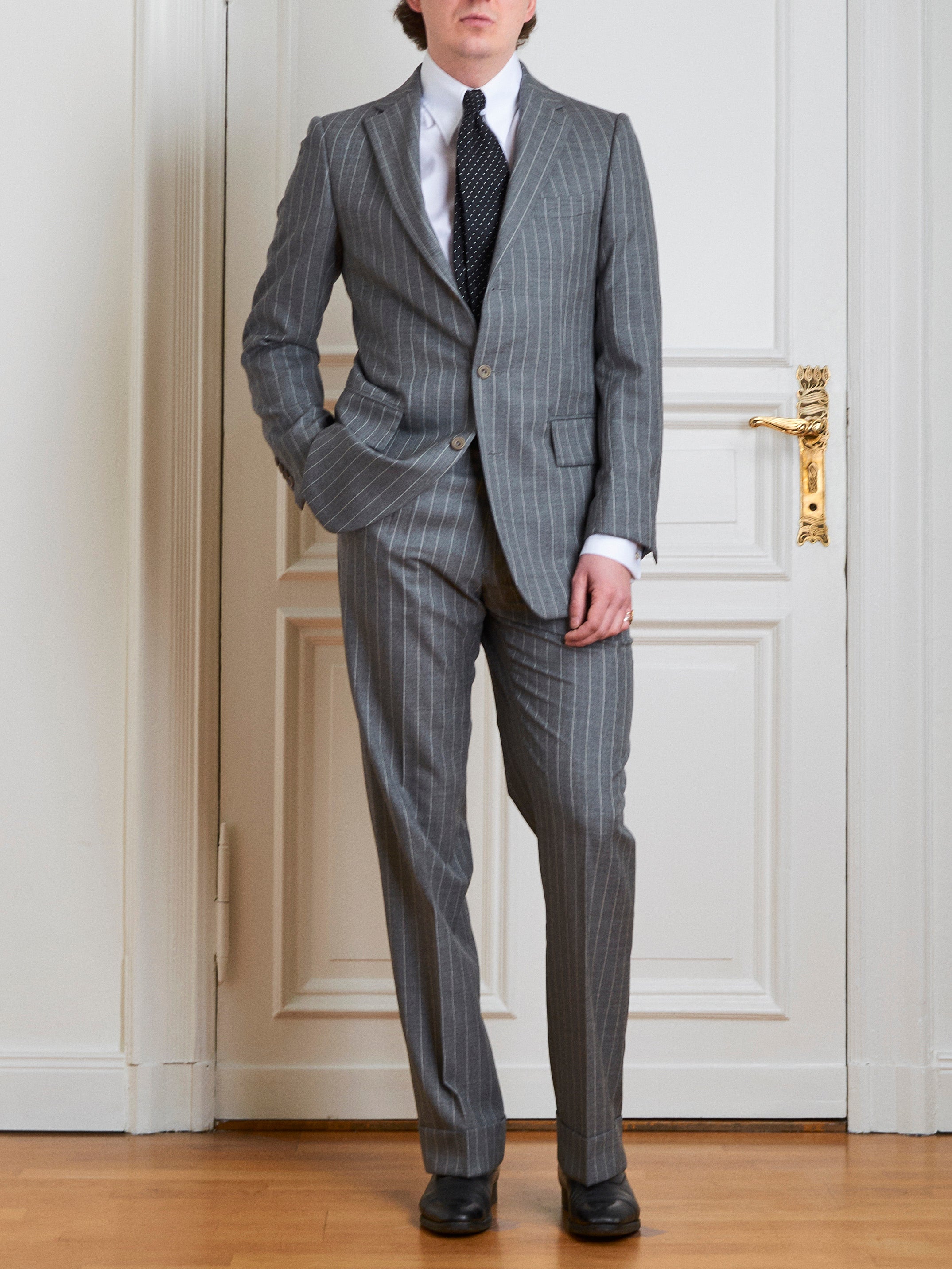 Suit - ligth-grey pinstripe