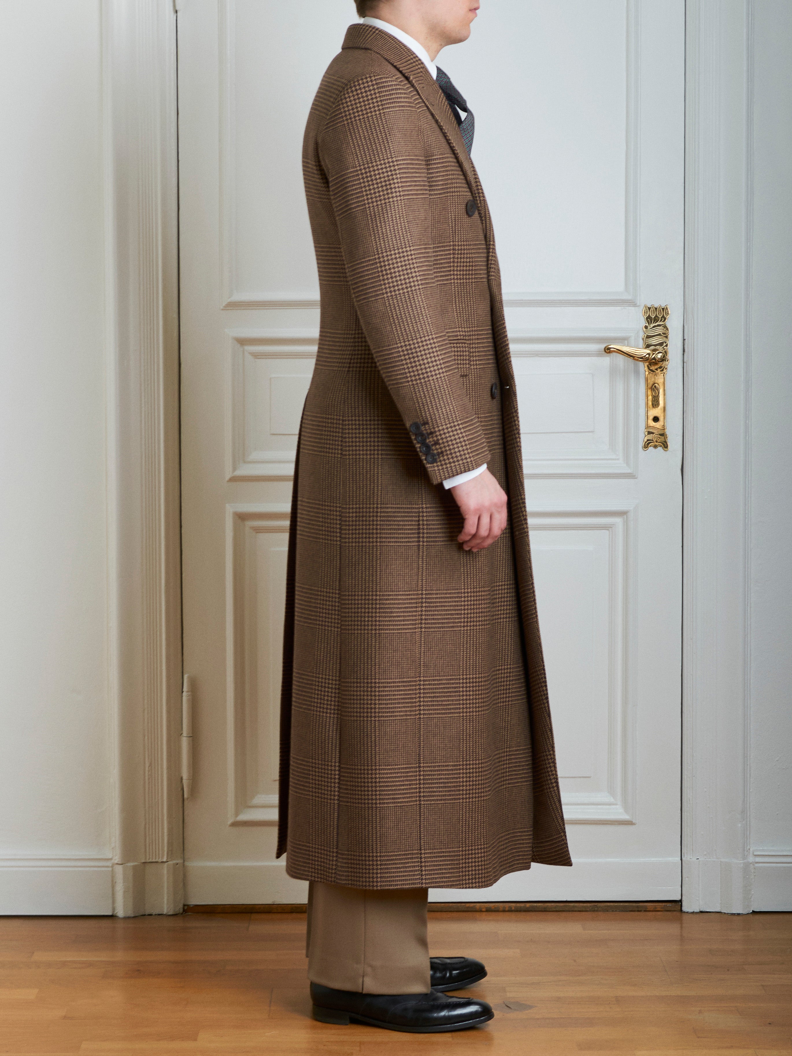 Mantel - Braun-beiger Glencheck von Dugdale