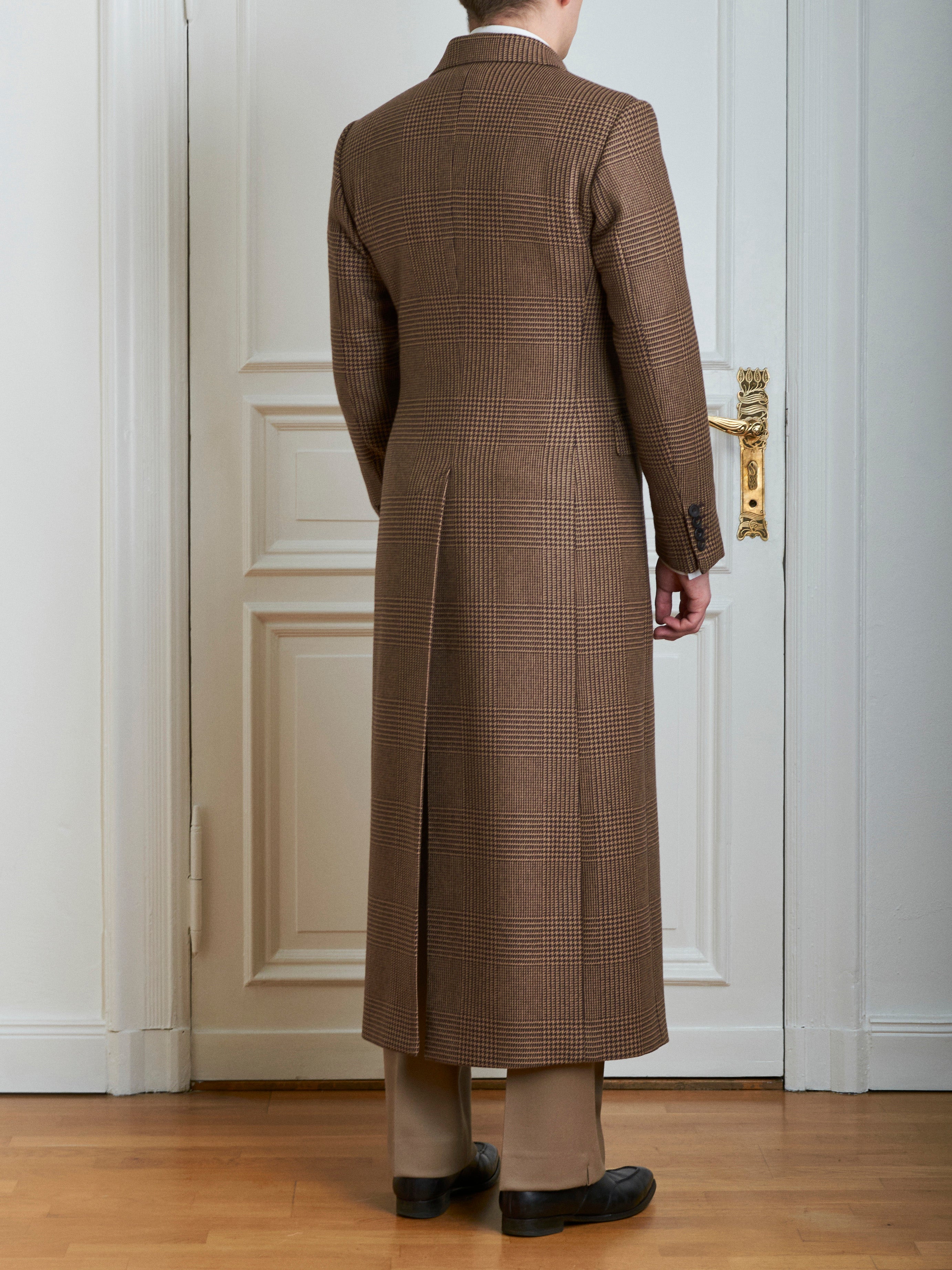 Mantel - Braun-beiger Glencheck von Dugdale
