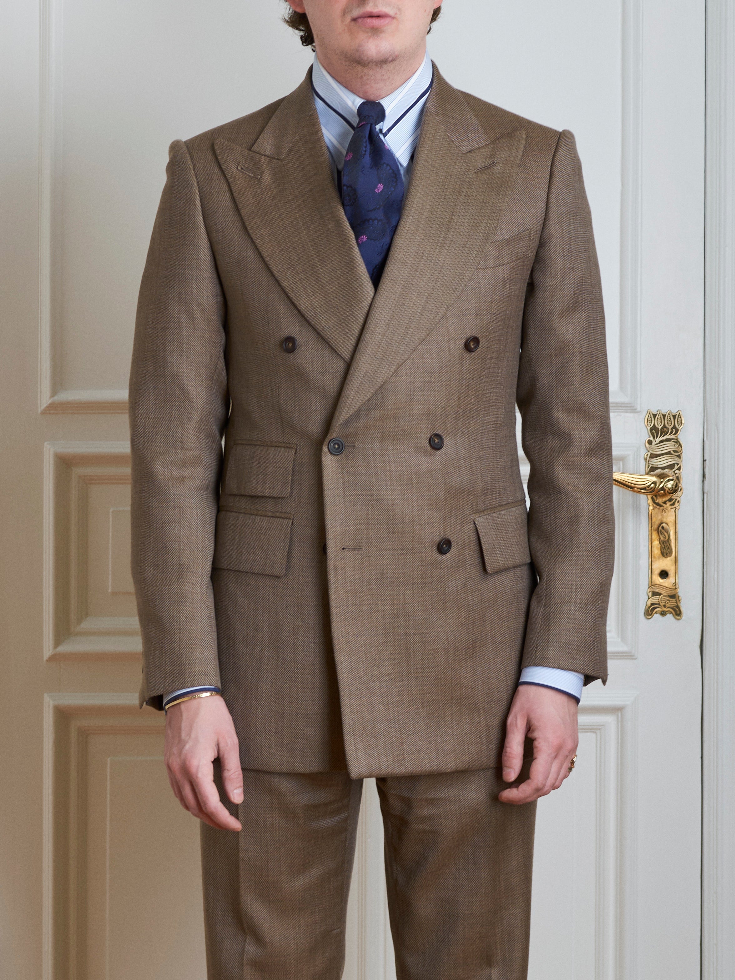 Suit - Beige Birdseye