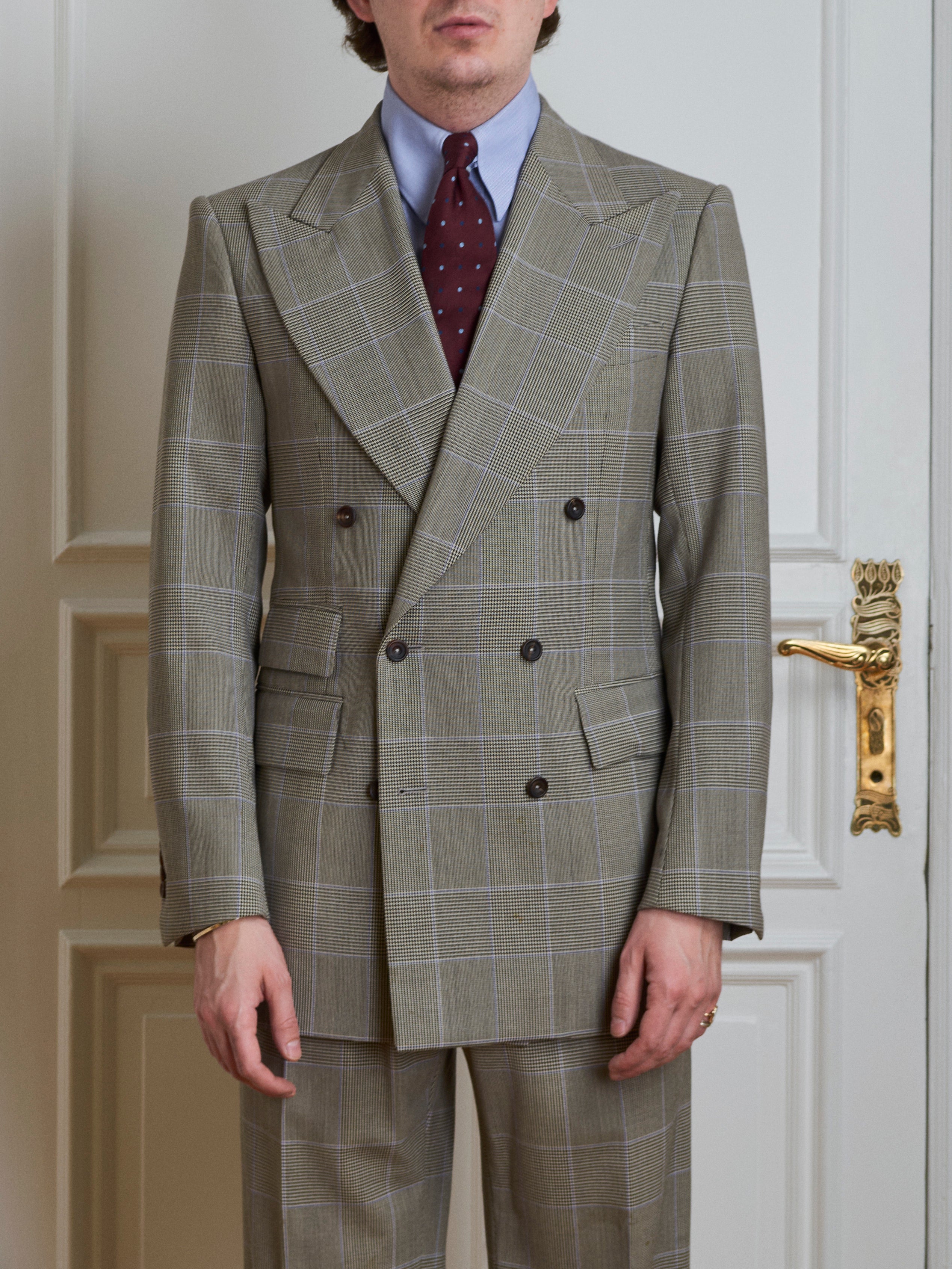 Suit - Grey-lilac glencheck