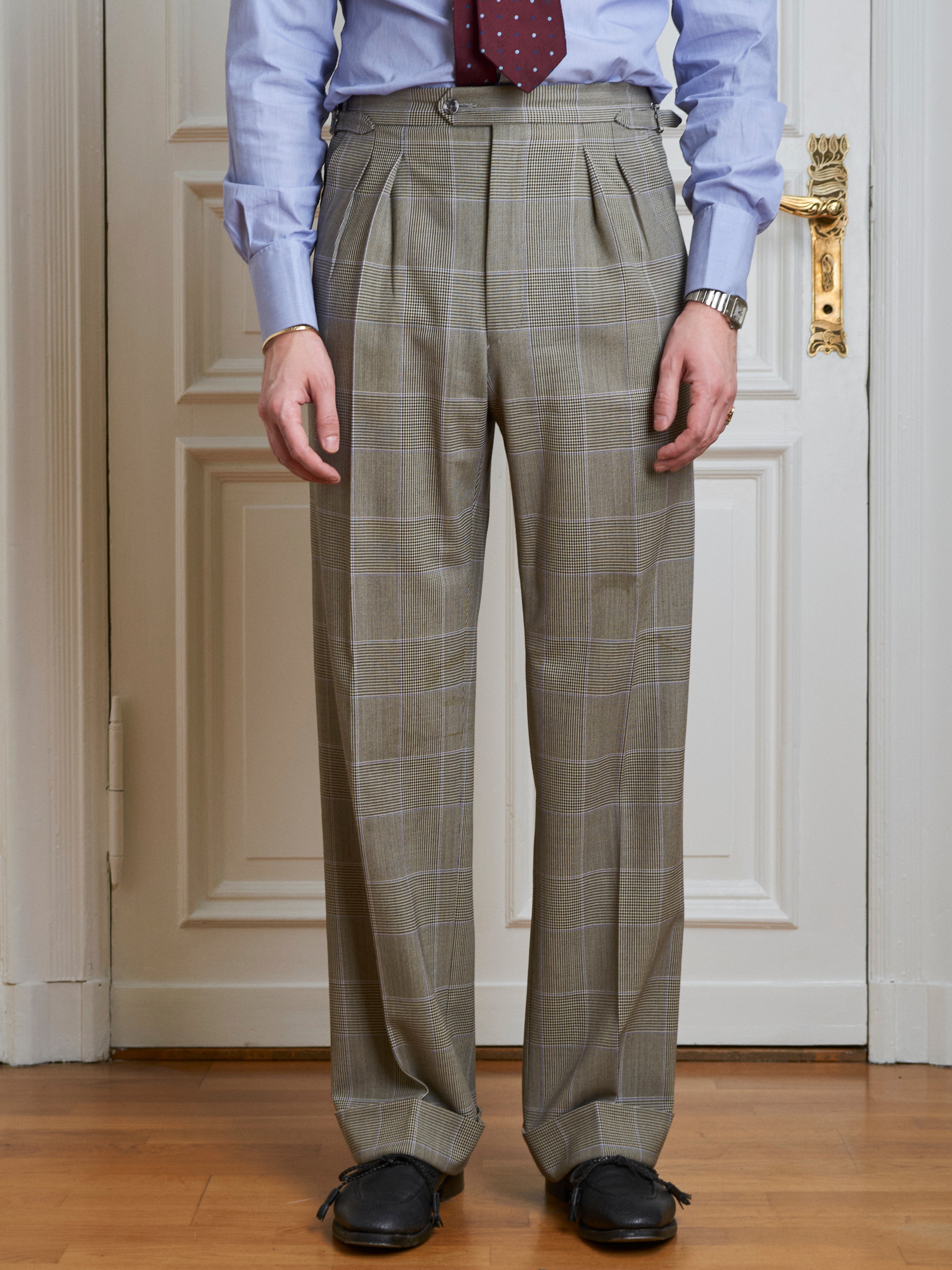 Suit - Grey-lilac glencheck