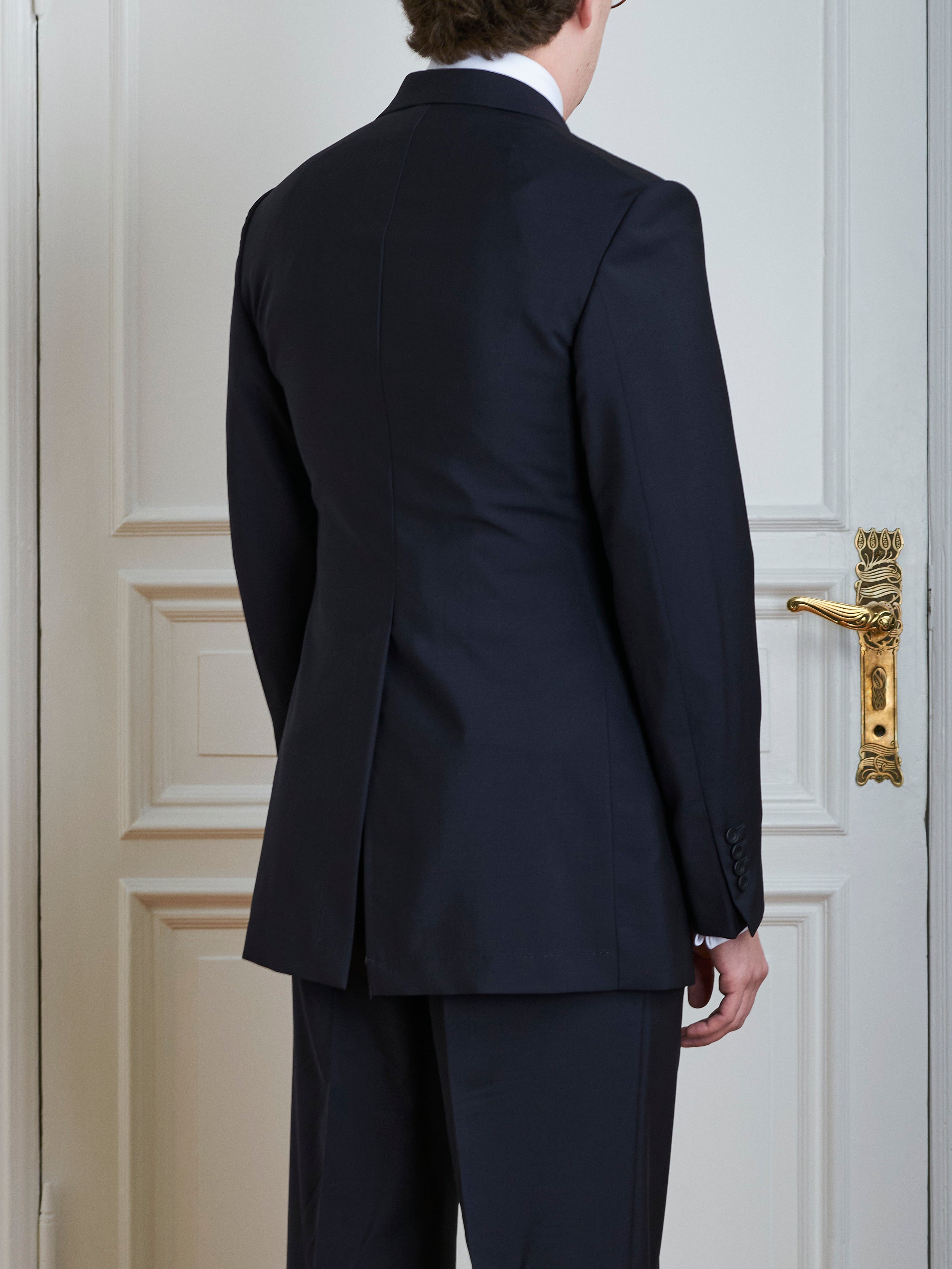 Anzug - Navy Wolle-Mohair Blend