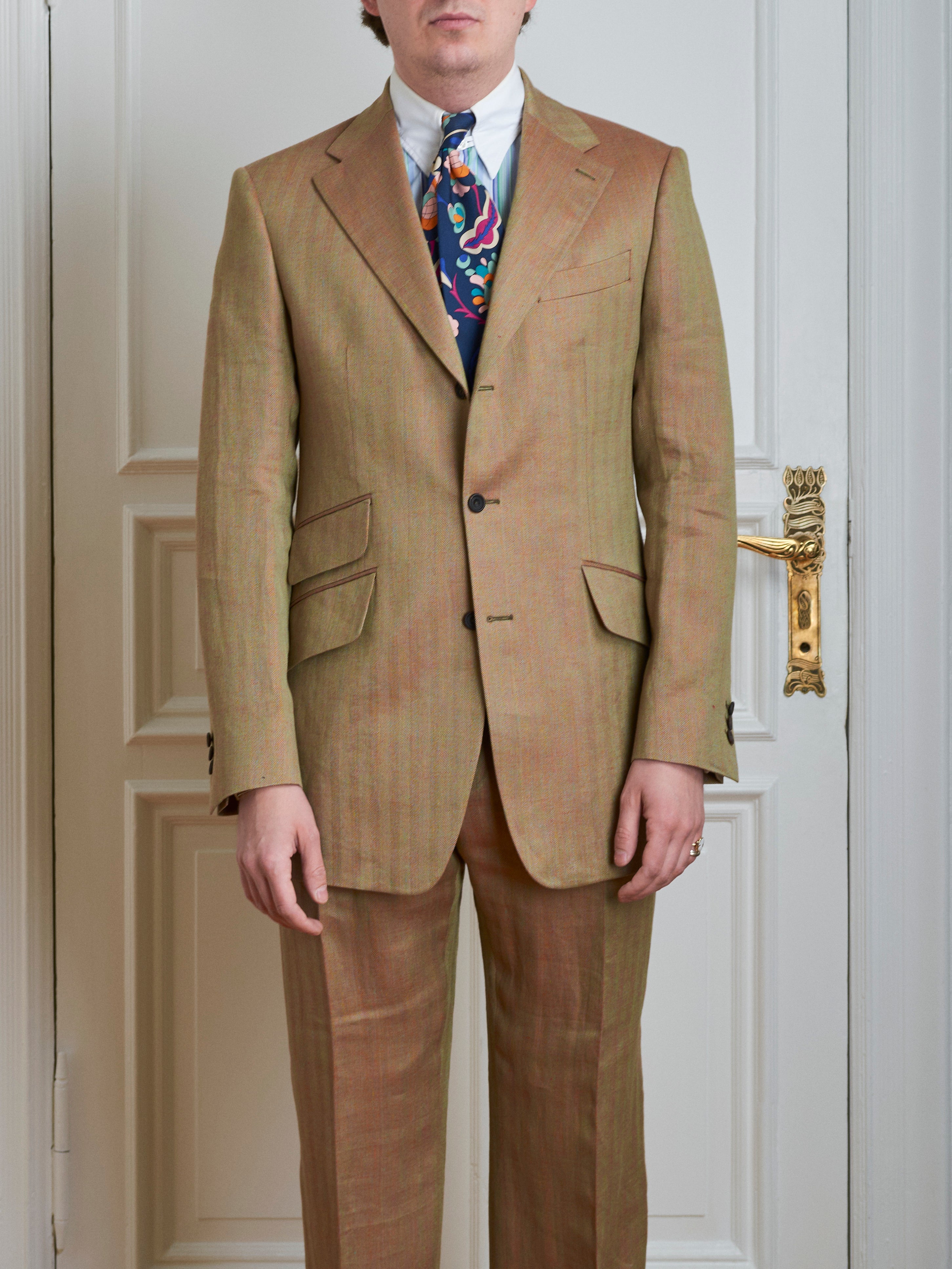 Suit - Beige-green Solano Linen