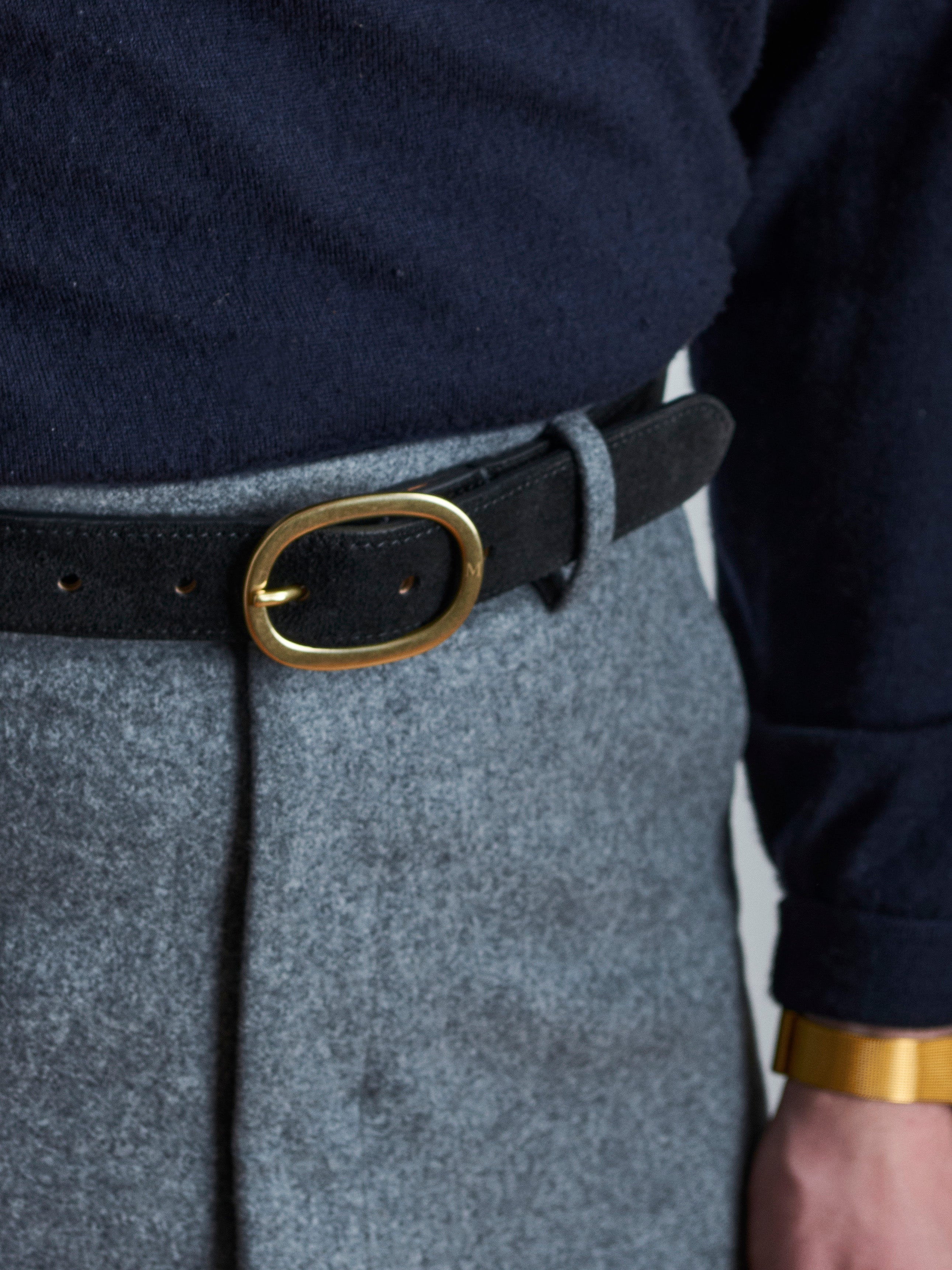 Gürtel - Schwarzes Velour