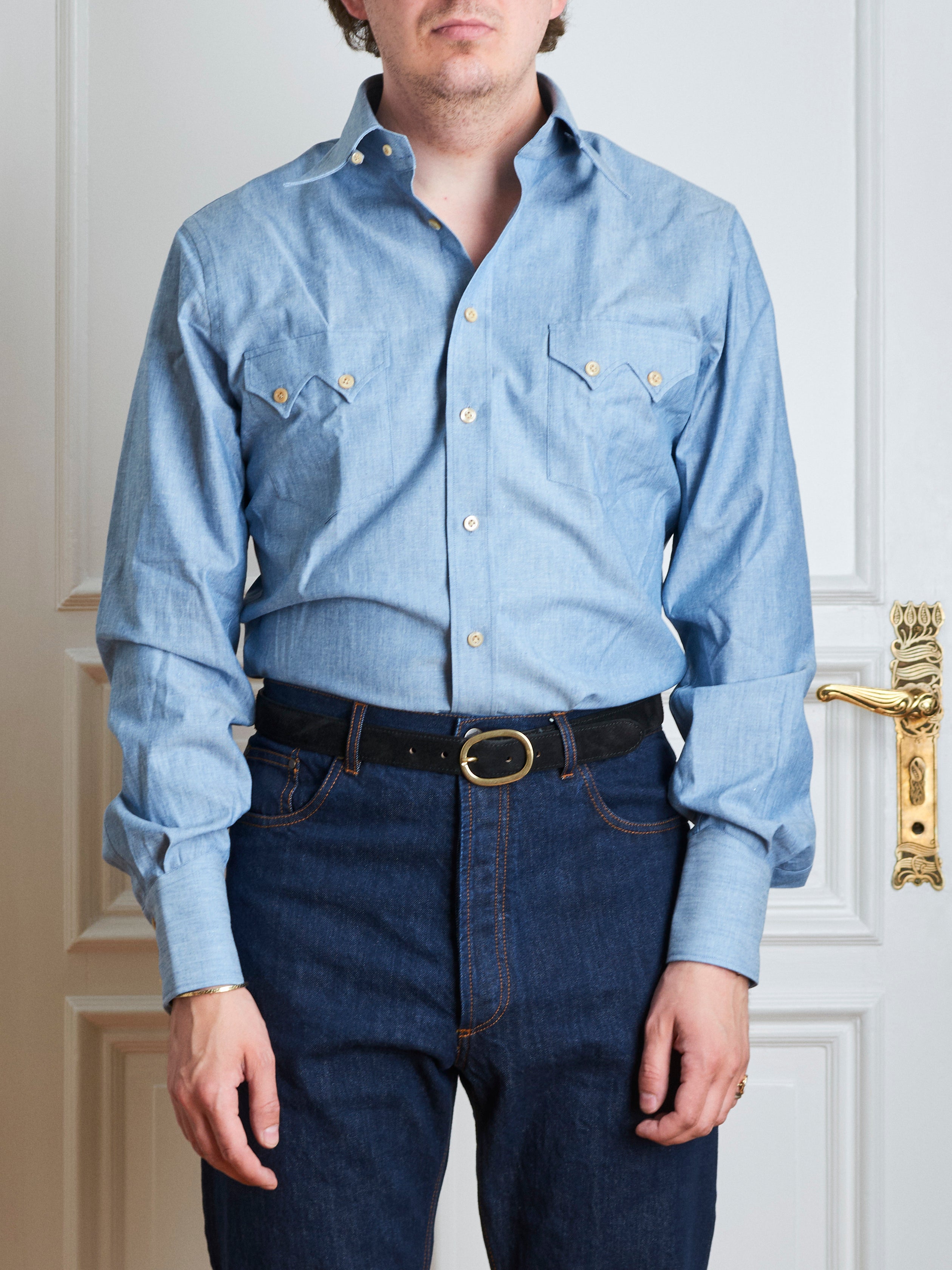 Hemd - Hellblaues Chambray