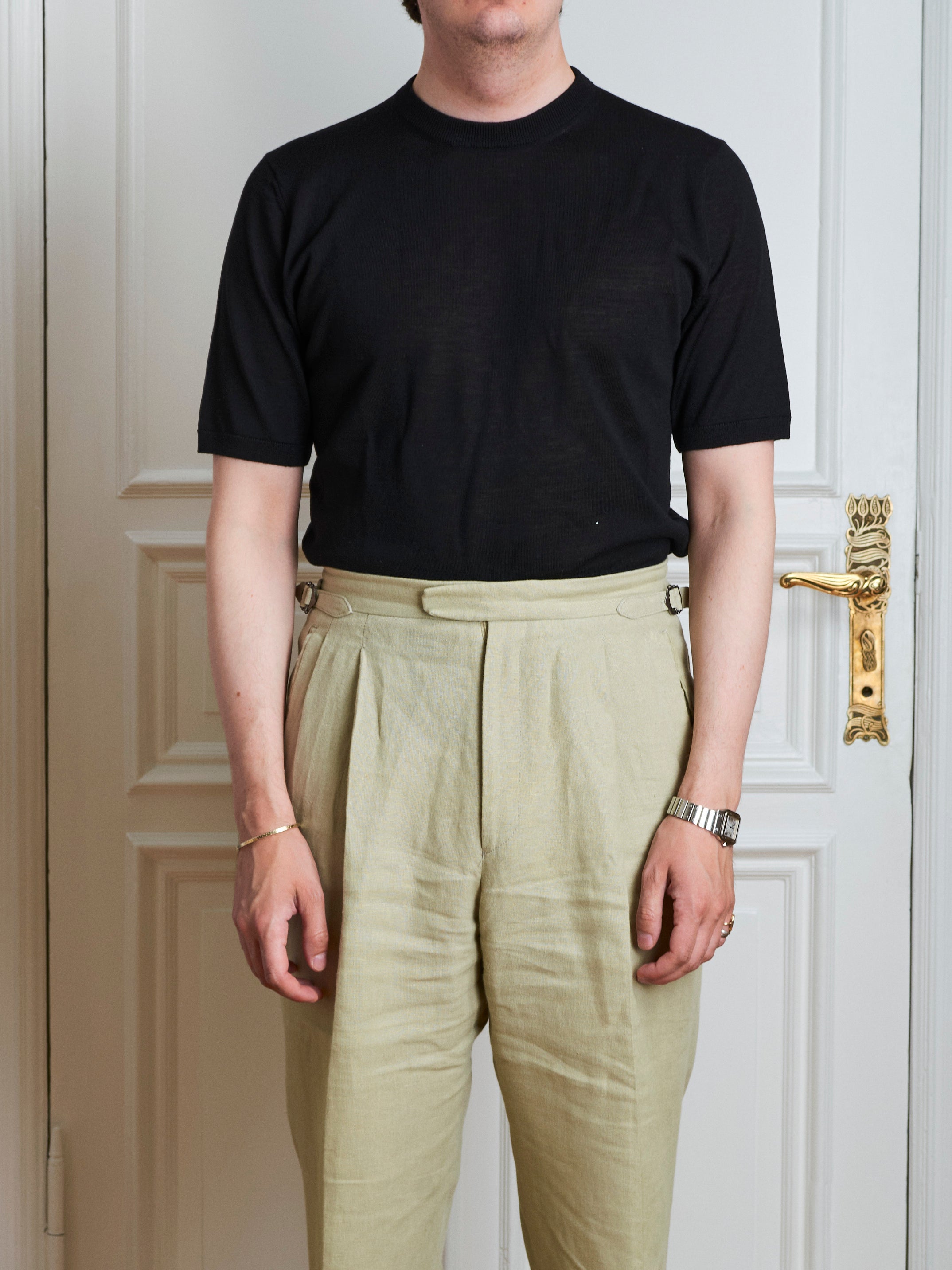 T-Shirt - Schwarze Wolle