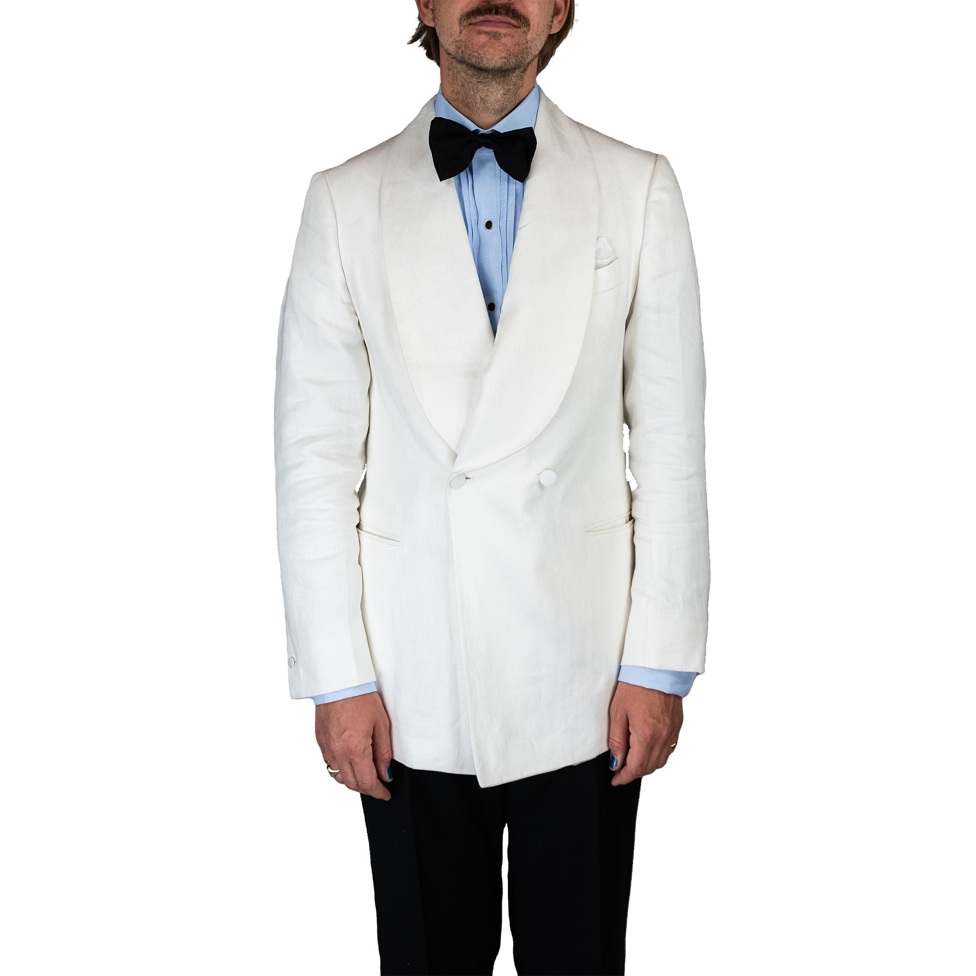 Dinner Jacket - White linen