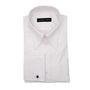 Shirt - White pinpoint spearpoint tab