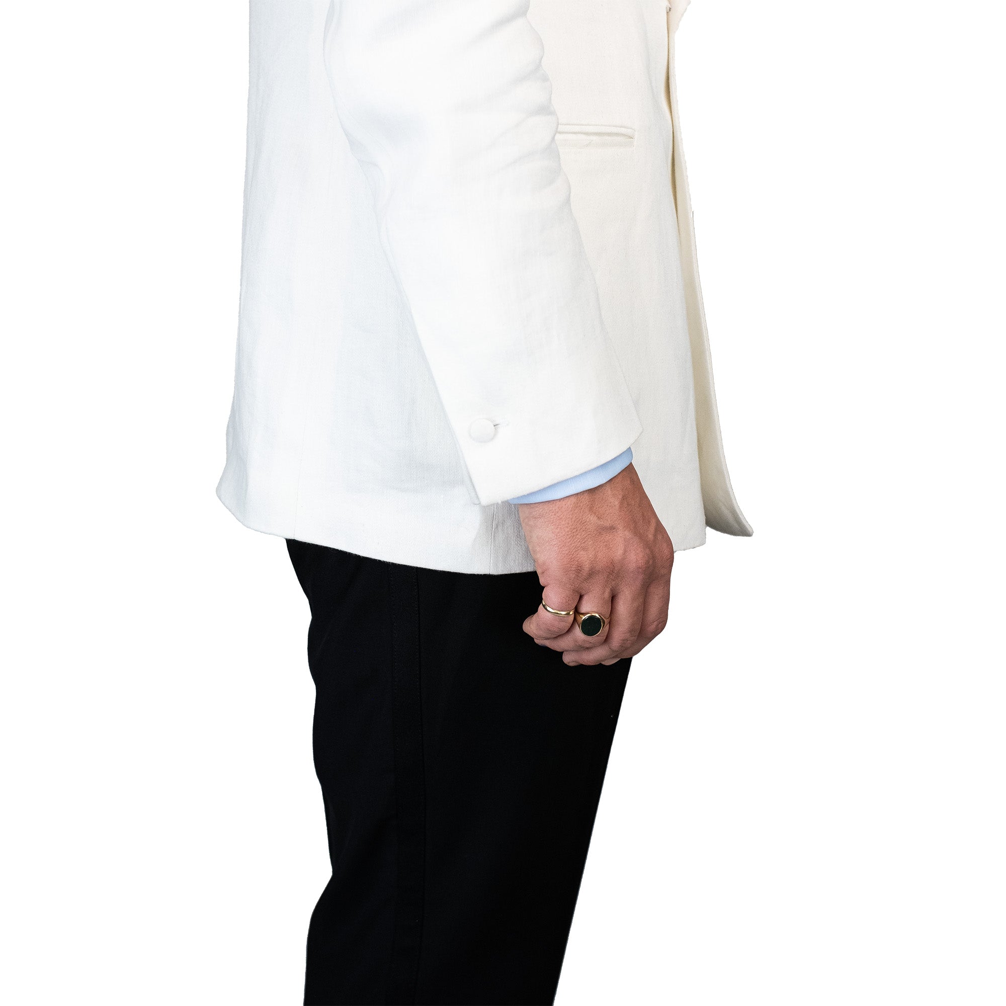 Dinner Jacket - White linen