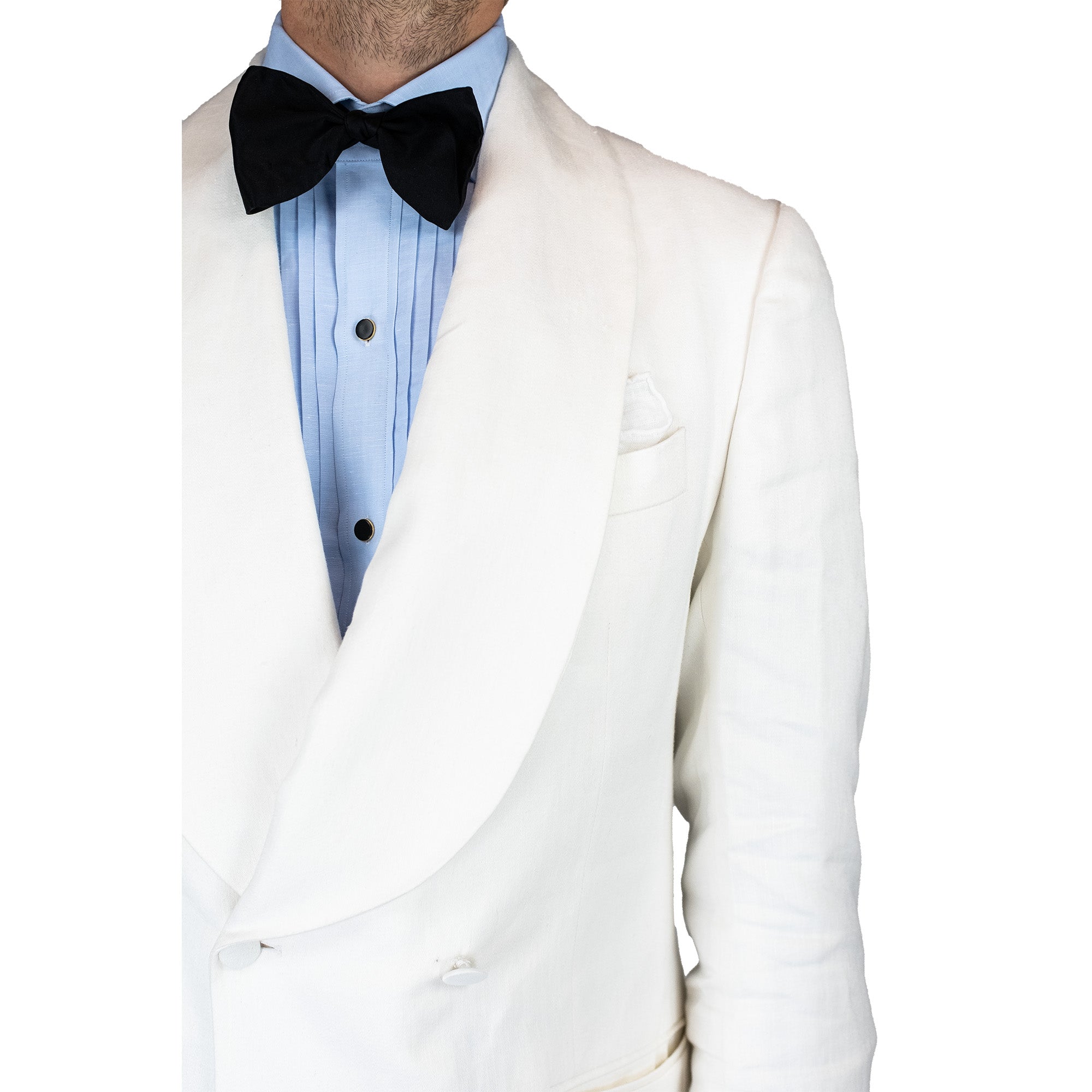 Dinner Jacket - White linen