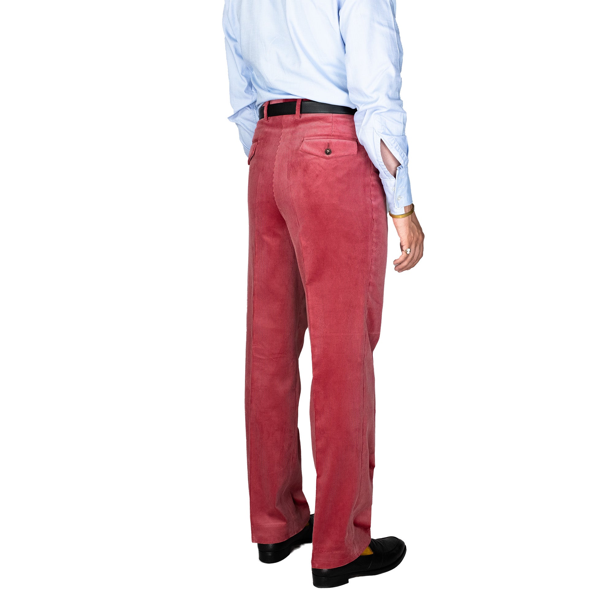 Trousers - Candy coral medium wale corduroy