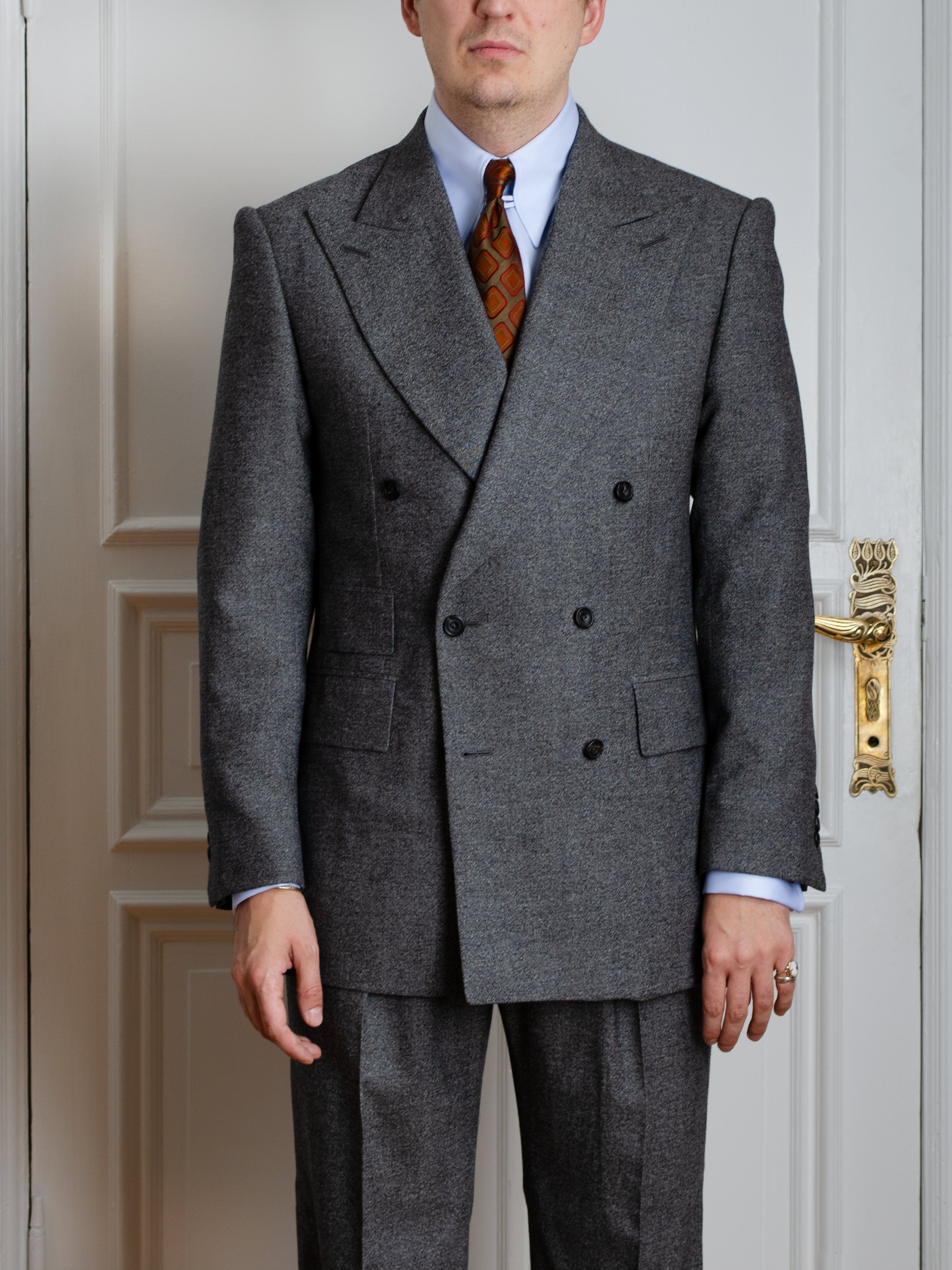 Suit - Black-grey flannel 