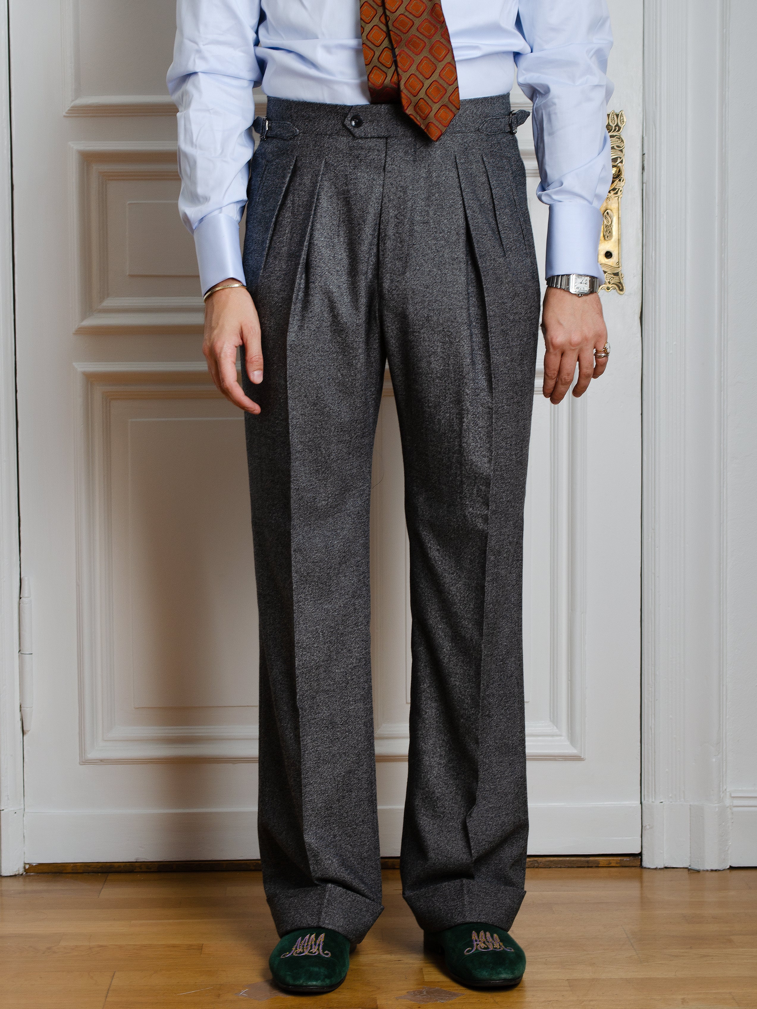 Suit - Black-grey flannel 