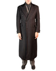 Overcoat - Charcoal Herringbone by Loro Piana