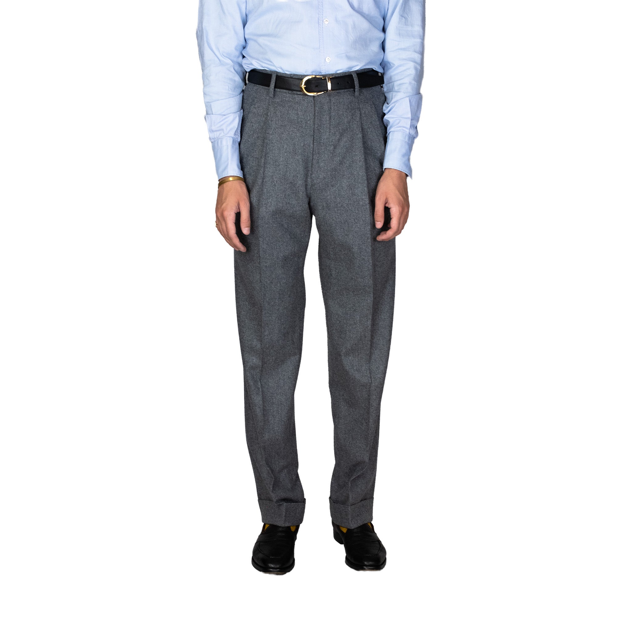 Pants - Mid grey flannel