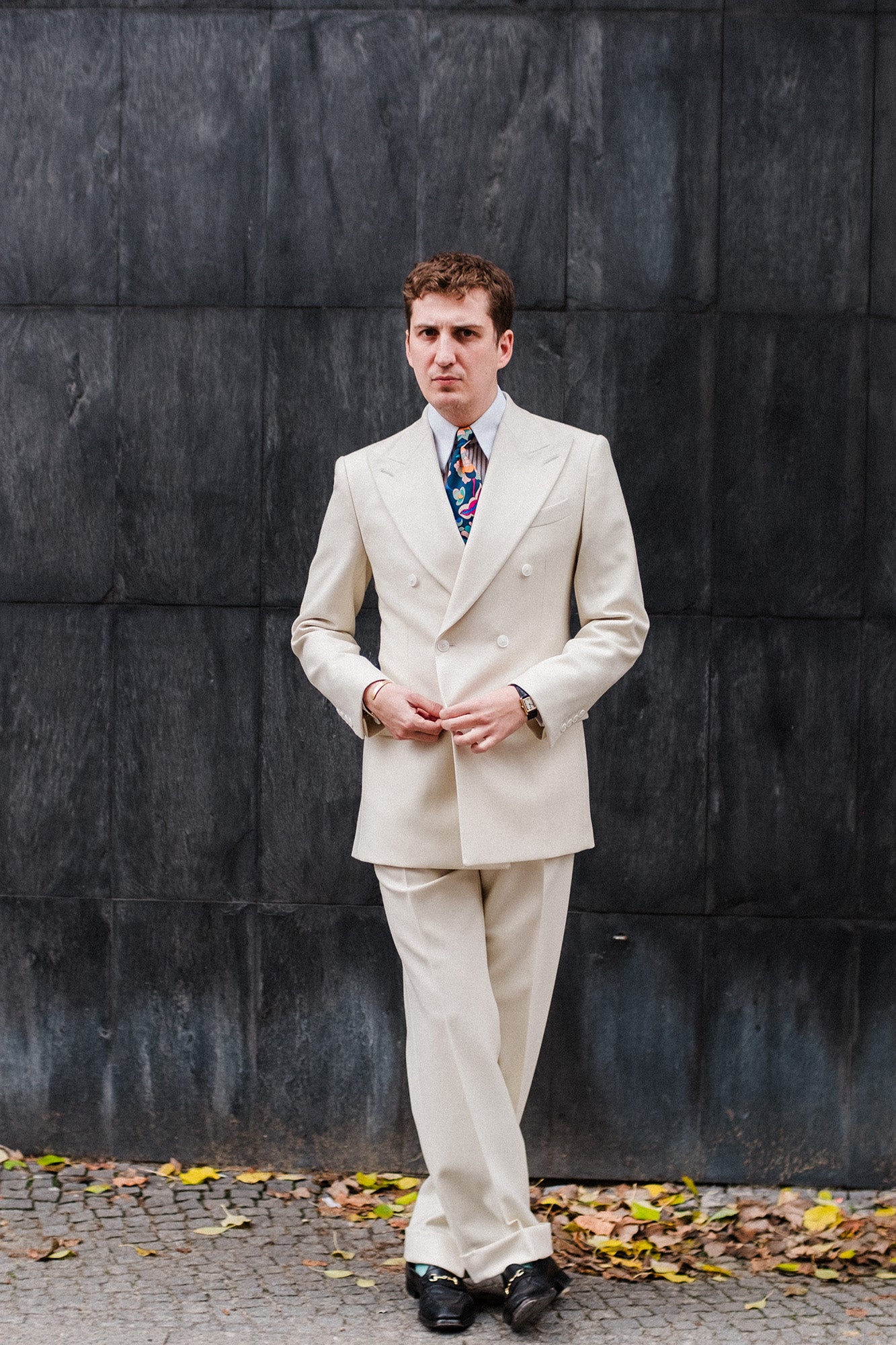 Suit - White Cricket Flannel