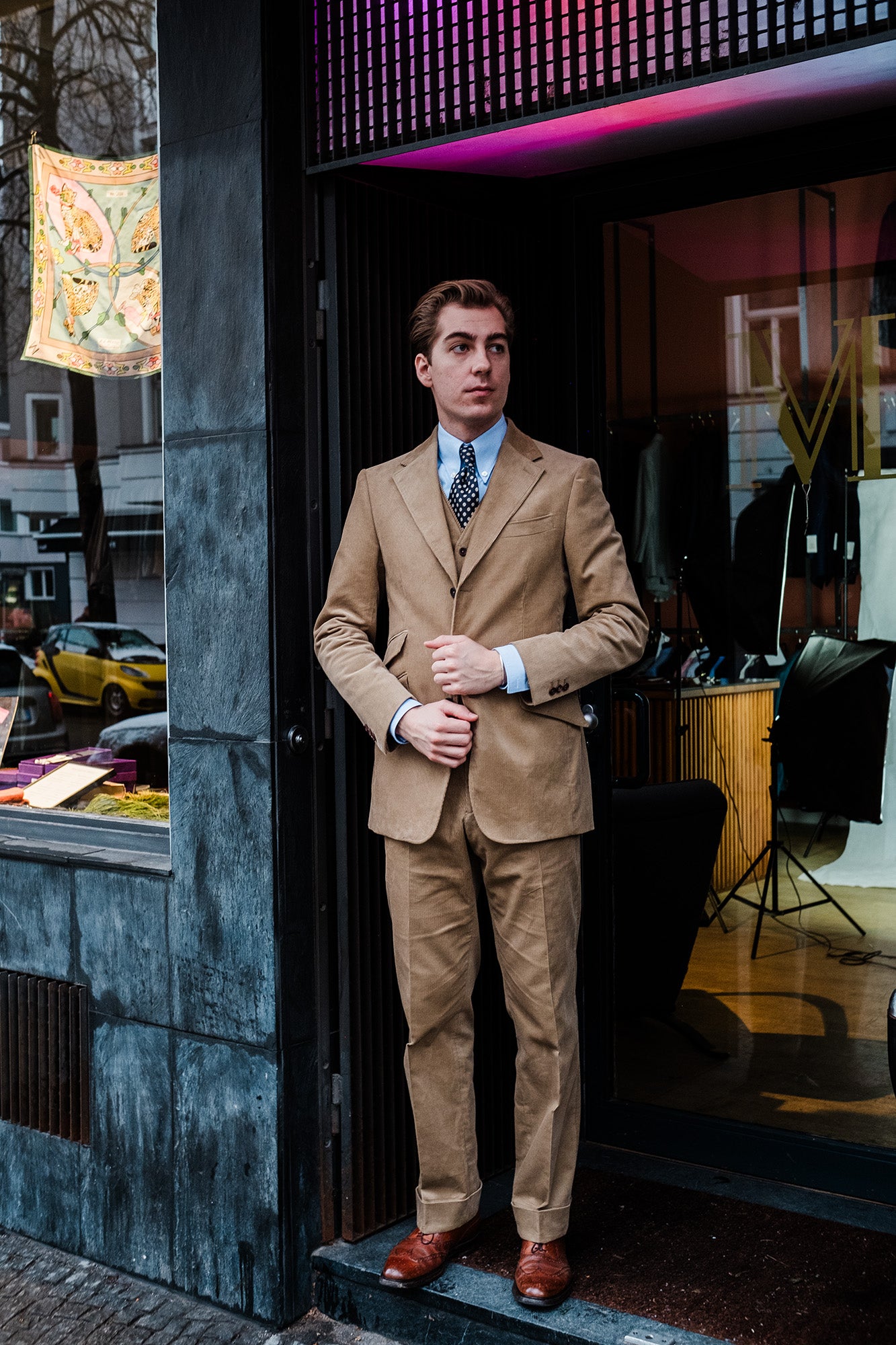 Suit - Beige Corduroy