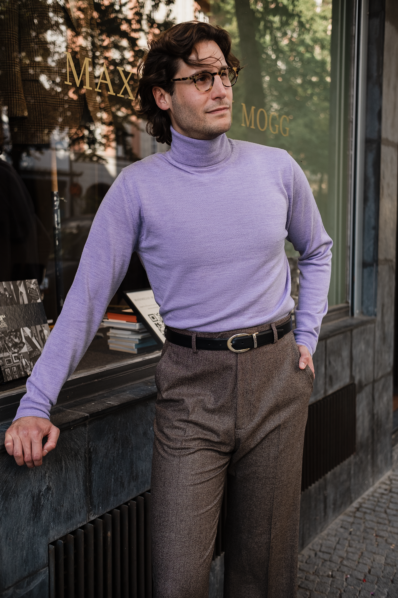 Pullover - lilac merino wool