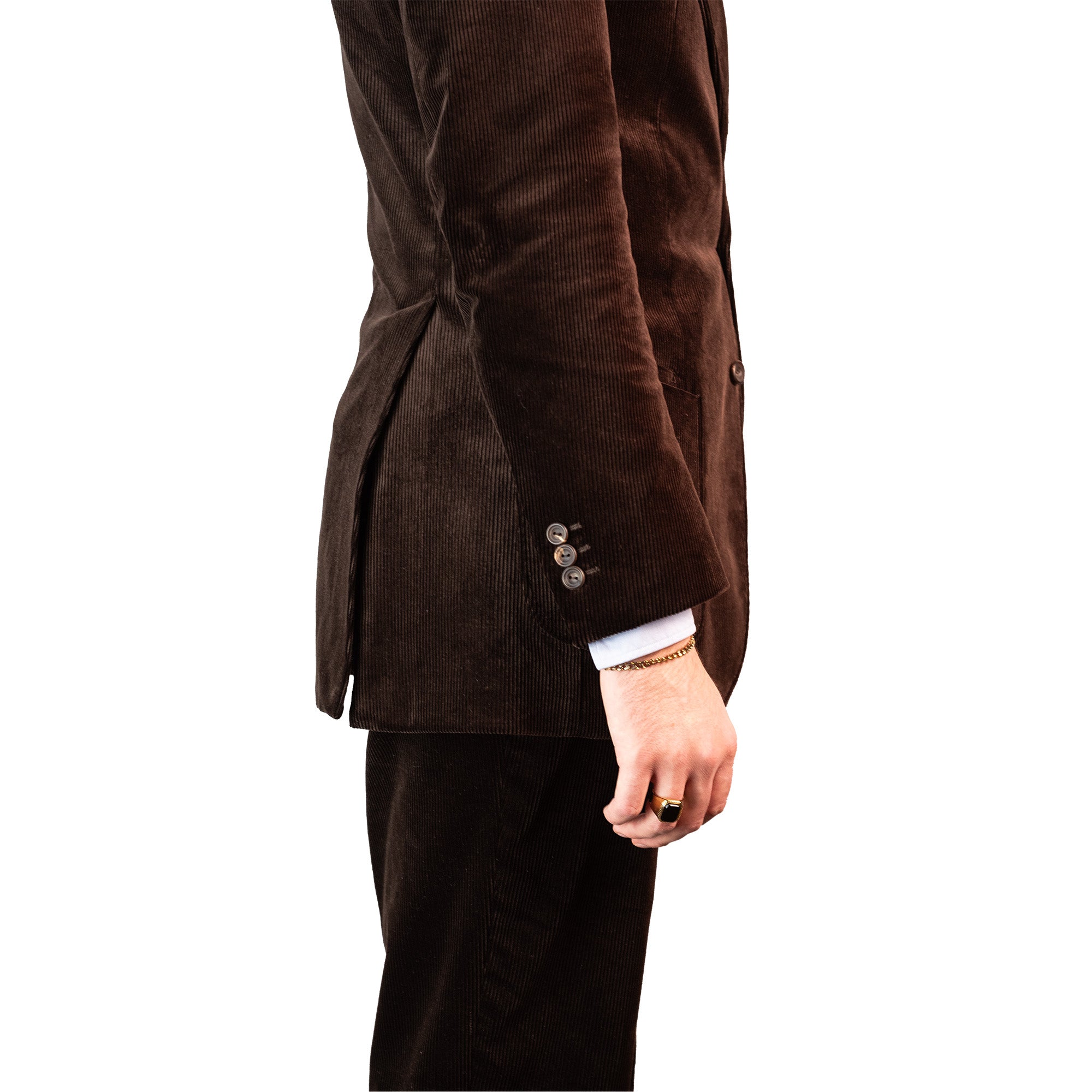 Jacket - chocolate medium wale corduroy
