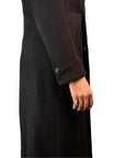 Overcoat - Charcoal Herringbone by Loro Piana