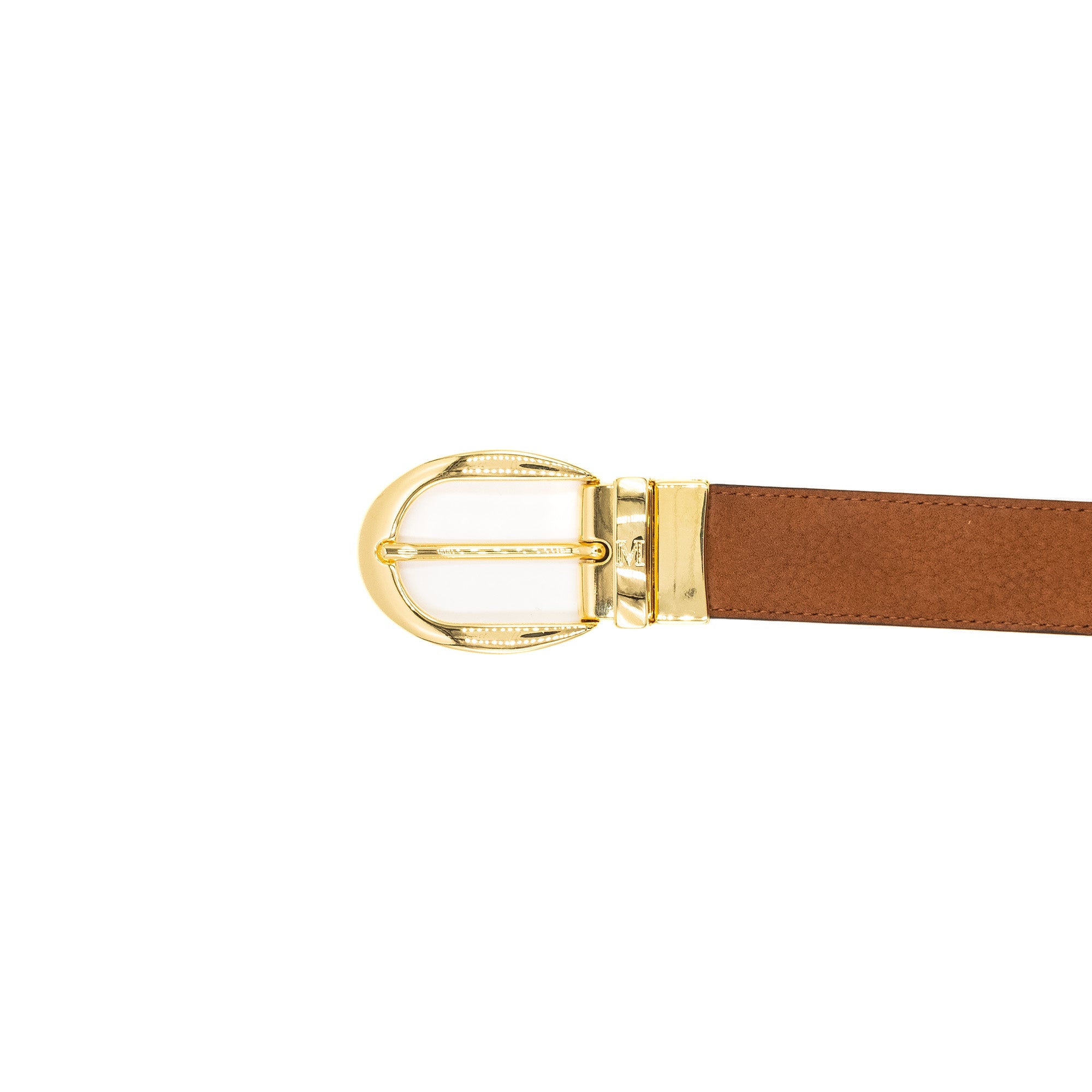 Reversible belt - black calfskin, brown suede