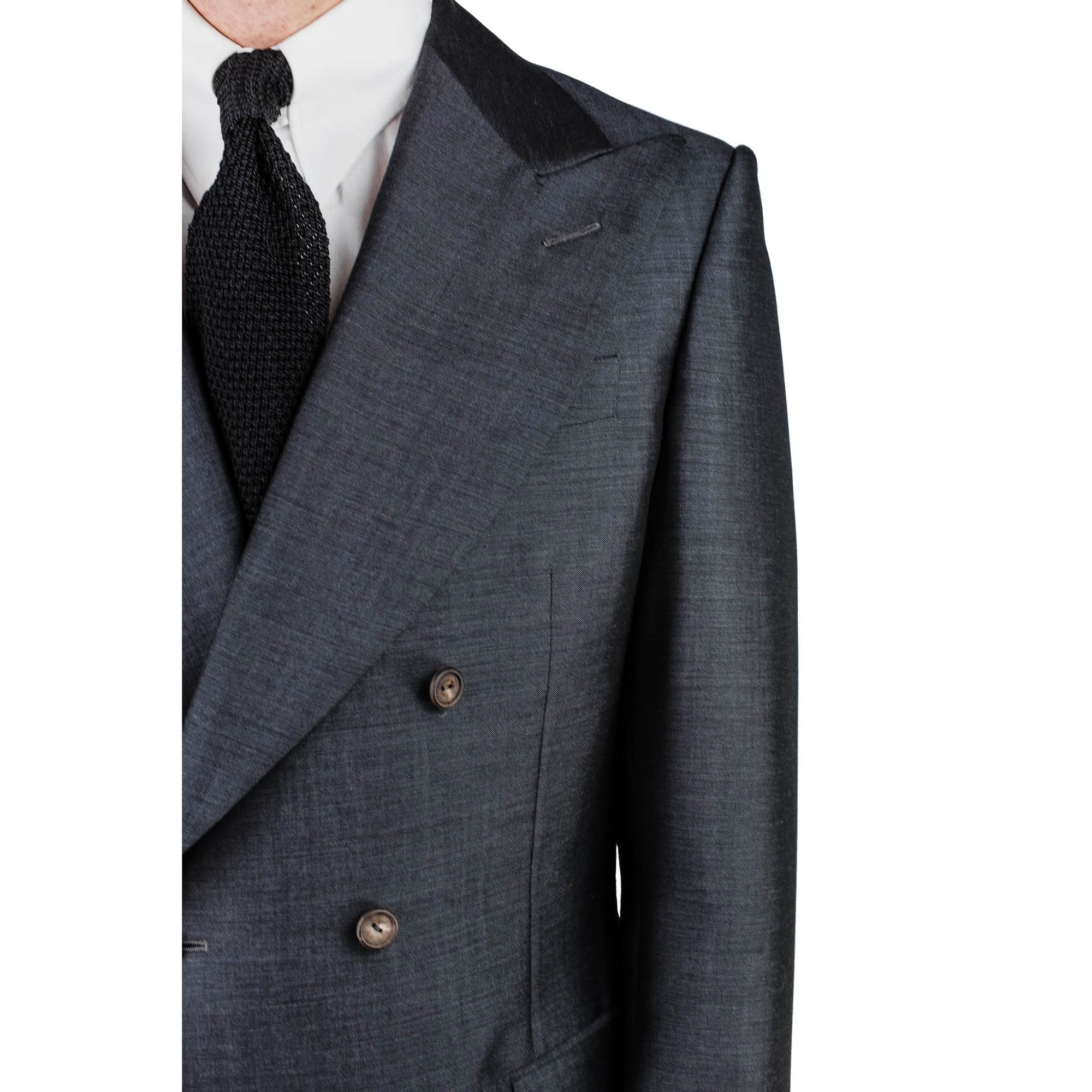 Suit - Charcoal wool-mohair blend