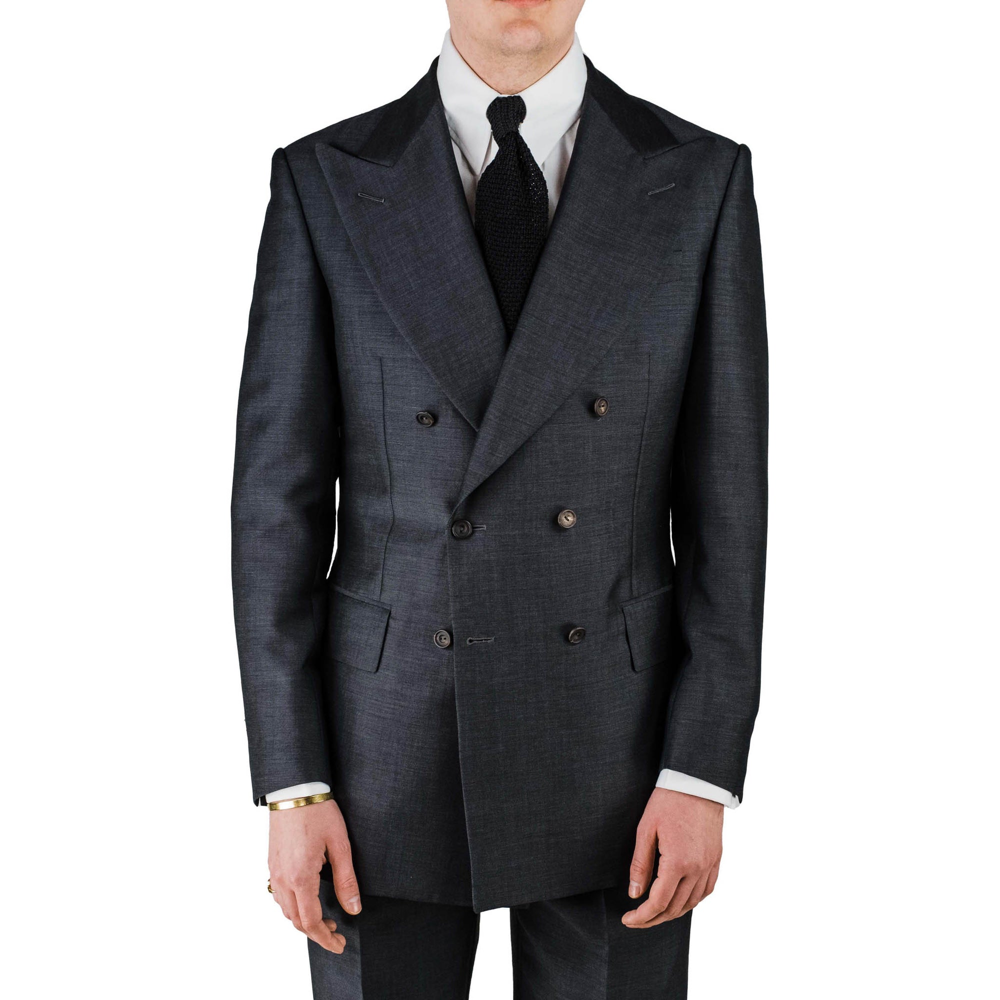 Suit - Charcoal wool-mohair blend