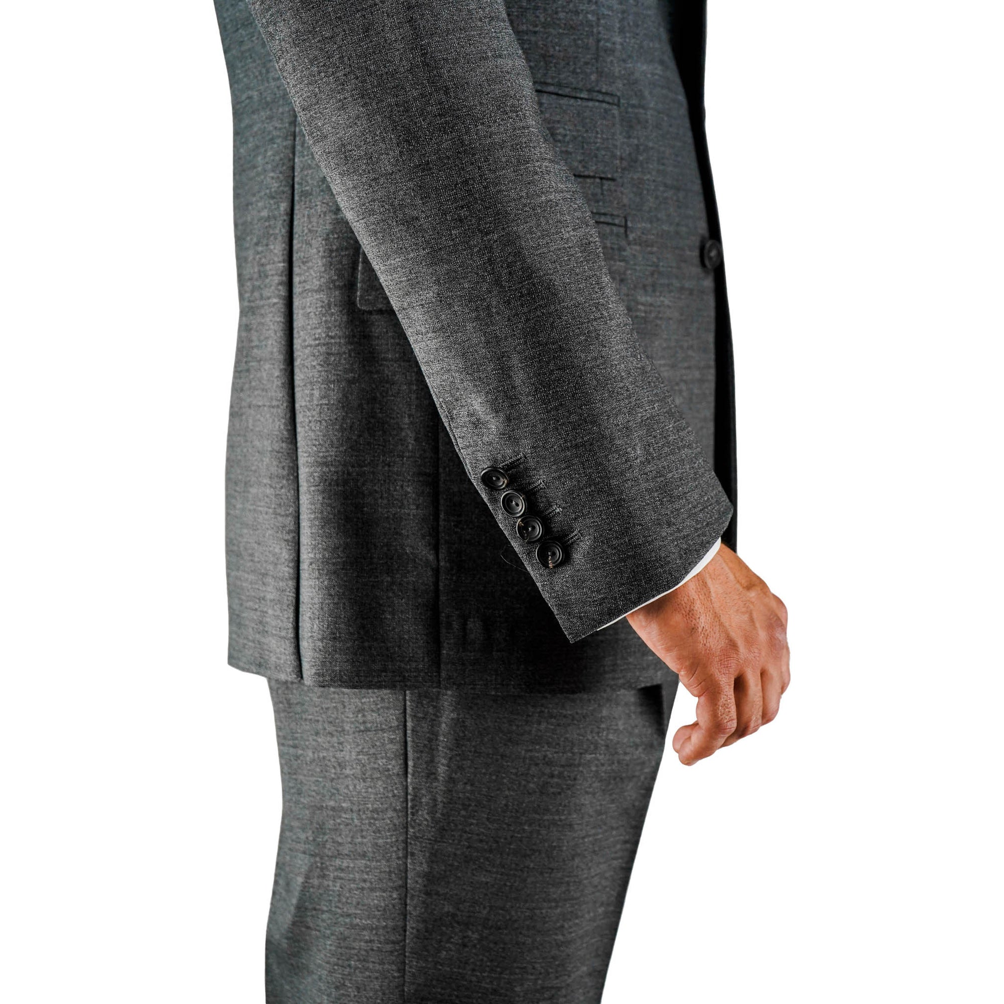 Suit - Mid-grey tropical wool