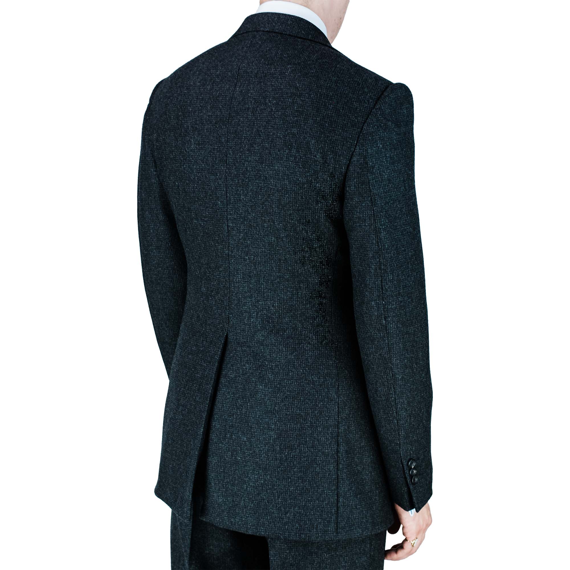 Suit - charcoal puppytooth flannel