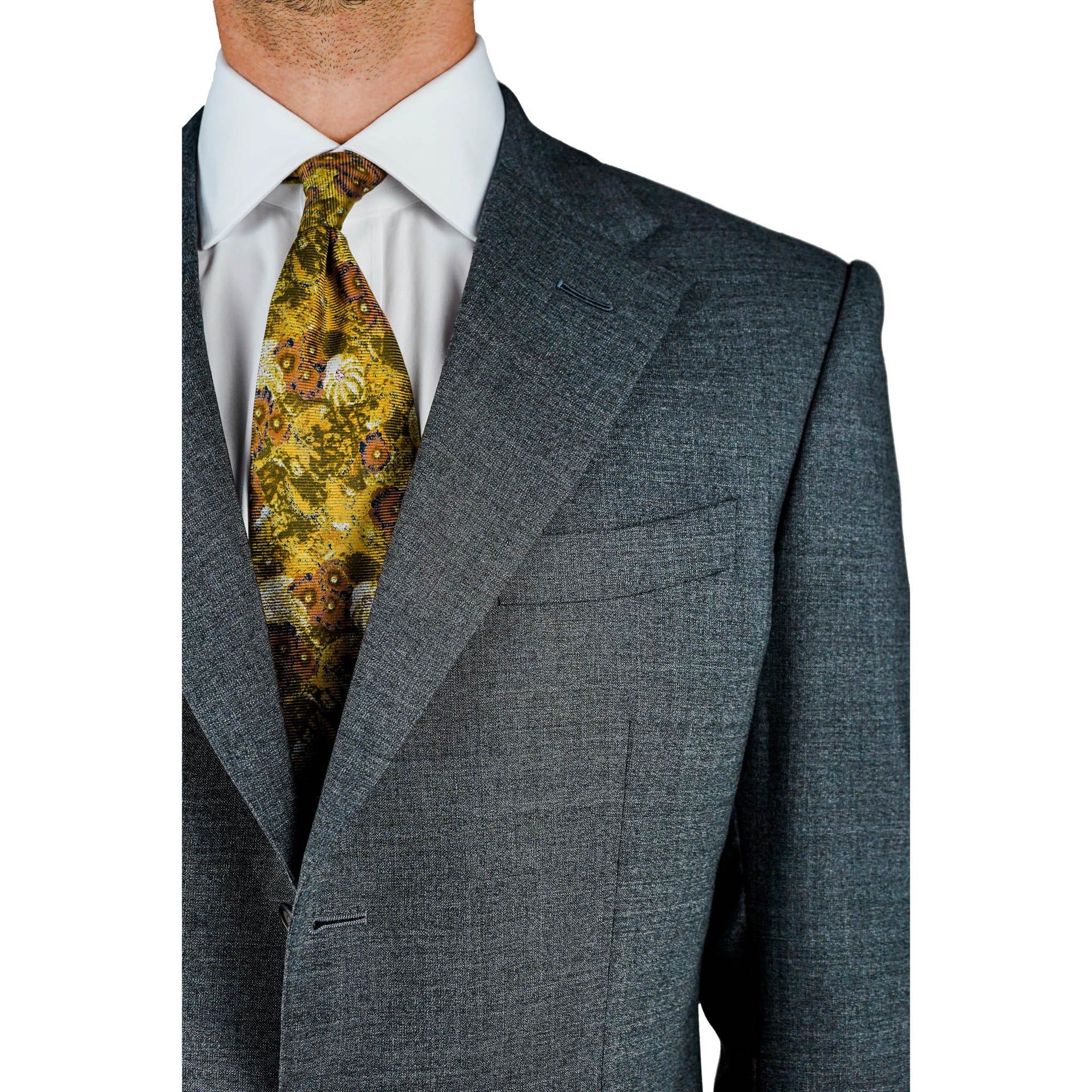 Anzug - Mittelgraue Tropical Wool