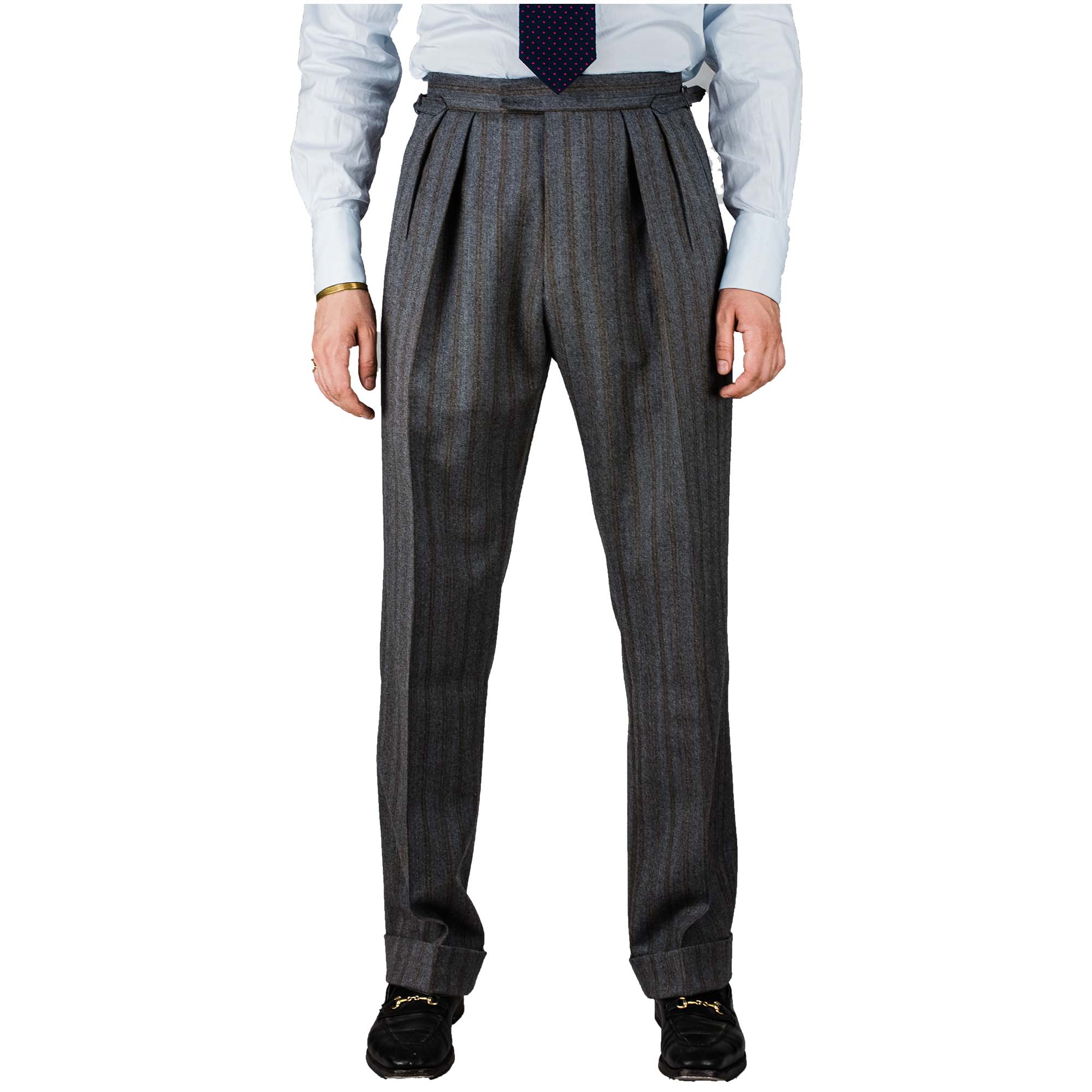 Suit - grey-golden multistripe