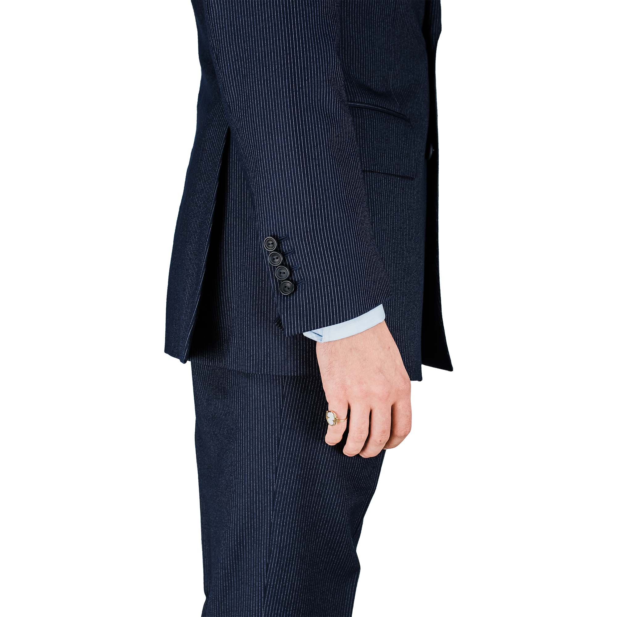 Suit - navy pinstripe