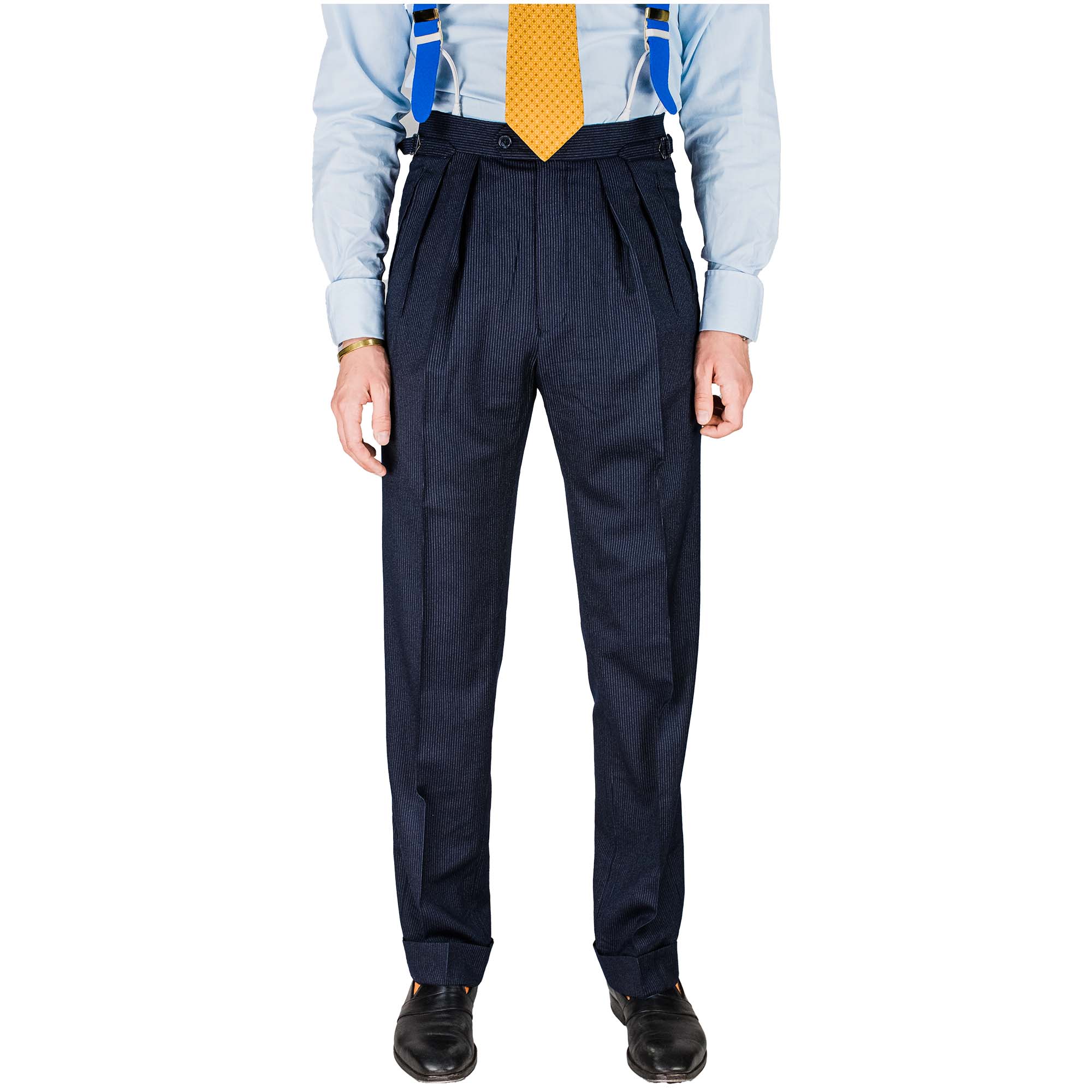 Suit - navy pinstripe